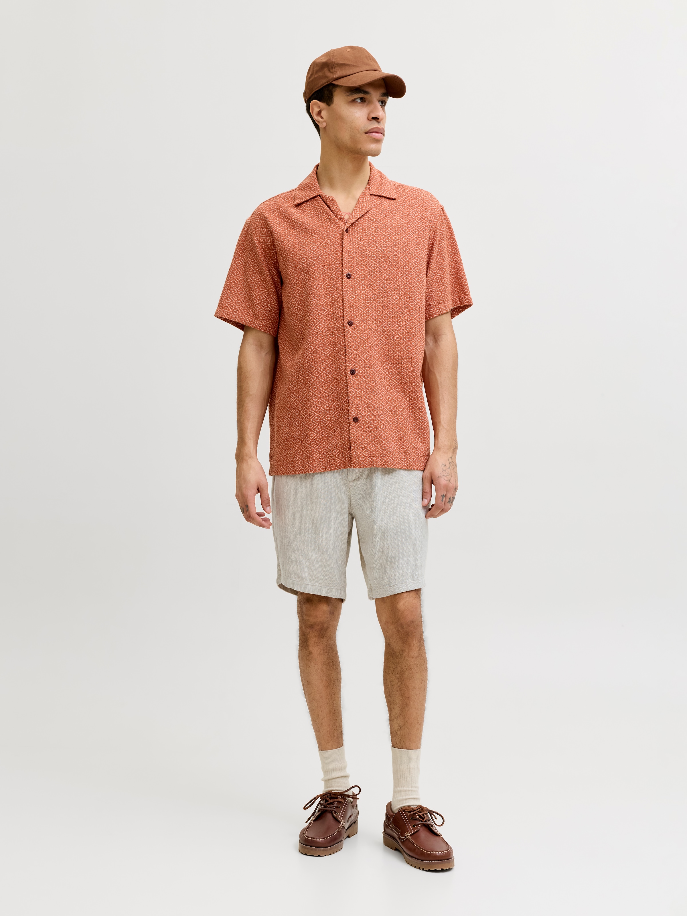 Jack & Jones Chinoshorts »JPSTACE MYKONOS LINEN BLEND SHORTS SRT«