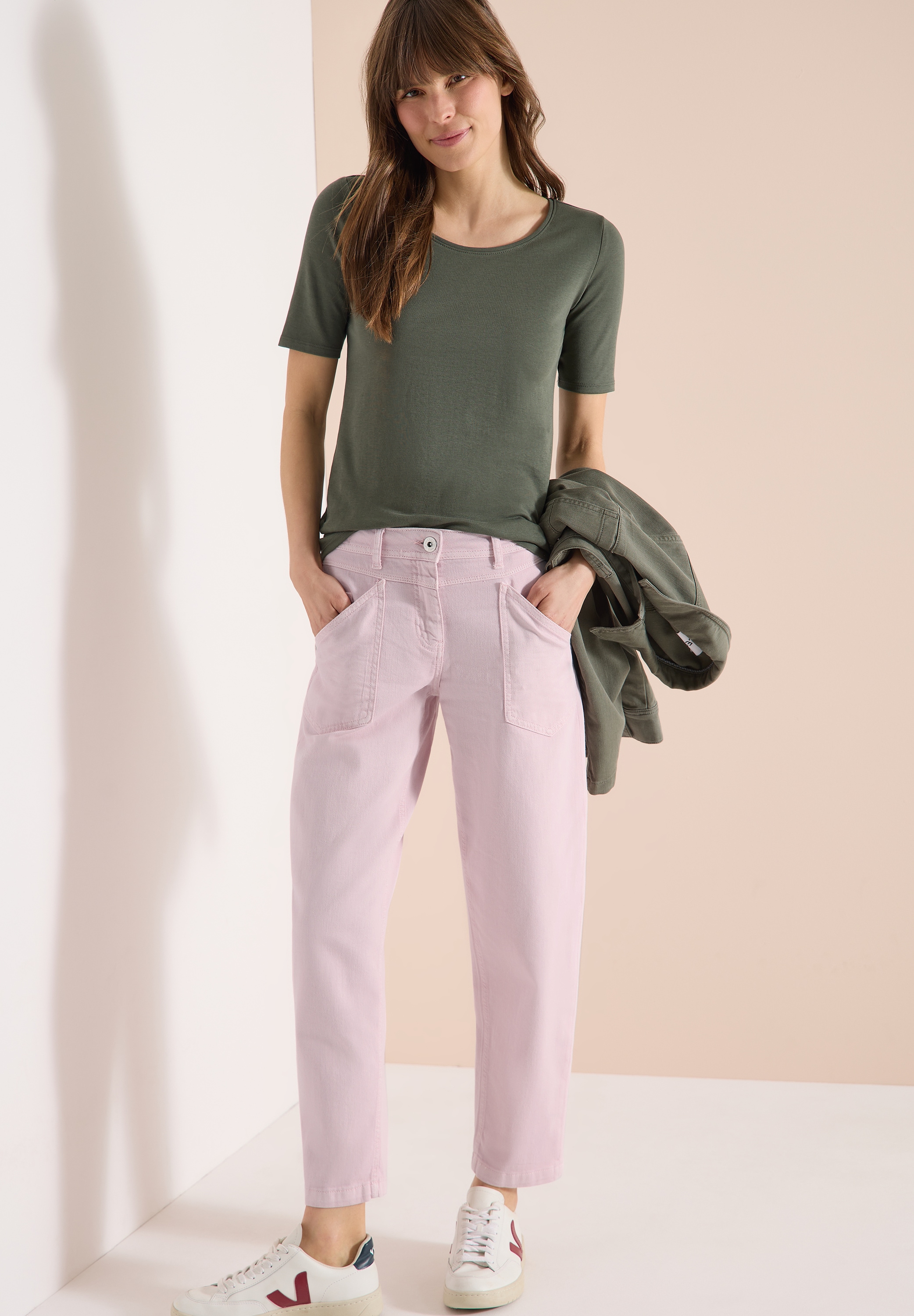 Cecil High-waist-Jeans »Style Scarlett« mit Taschen und Stretch