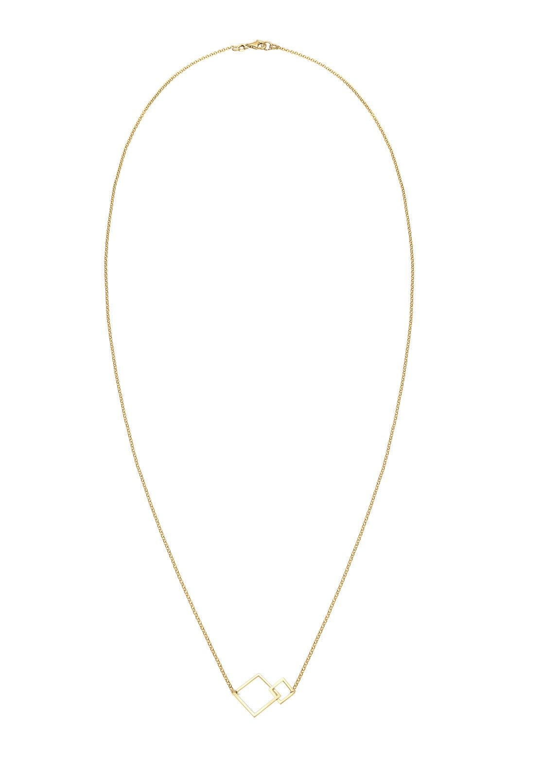 Elli Kette mit Anhänger »Halskette Anhänger Quadrat 925 Sterling Silber«