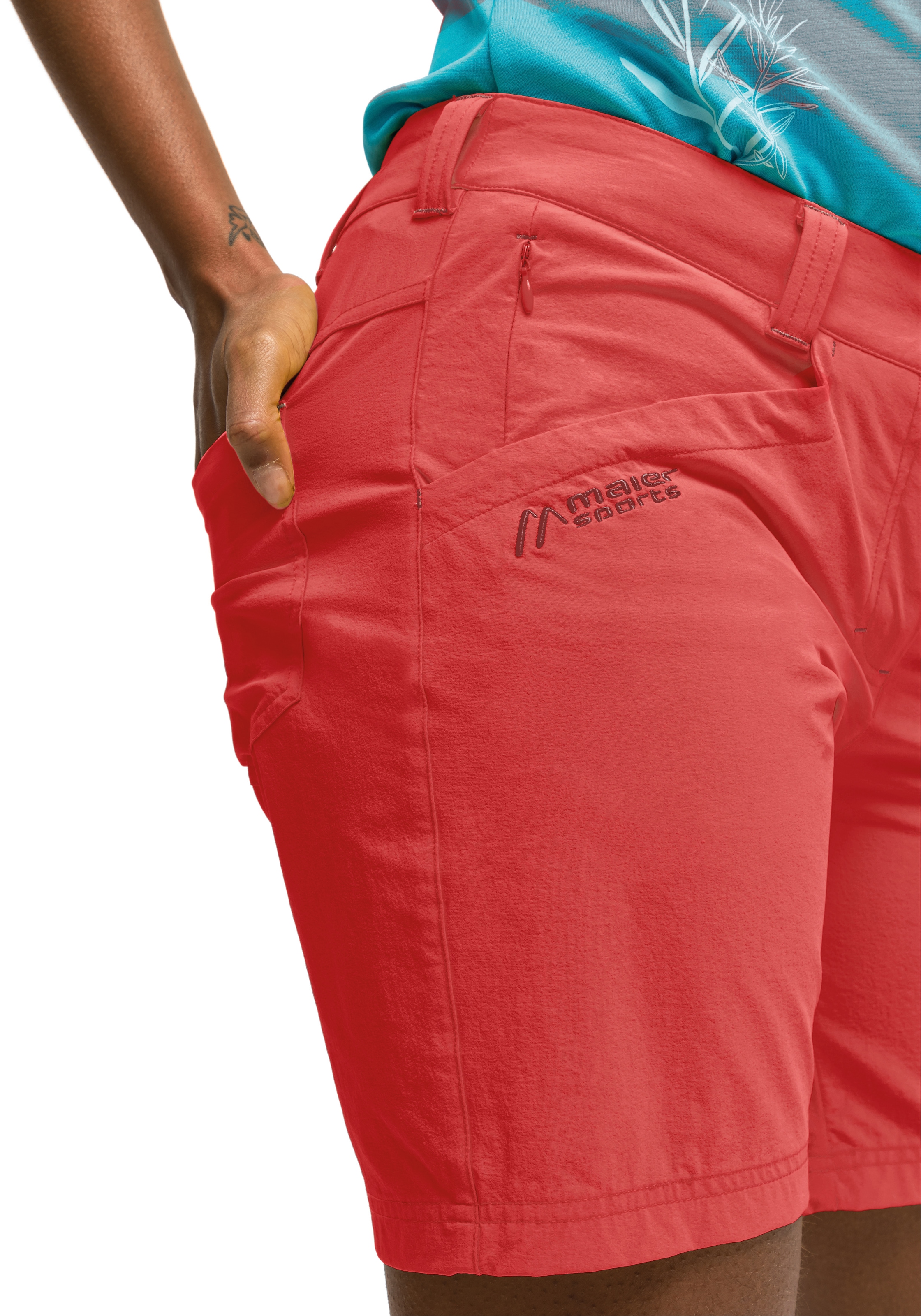 Maier Sports Funktionsshorts »Lulaka Shorts«, Damen Shorts, kurze Wanderhose, Outdoorhose mit 4 Taschen, Regular Fit
