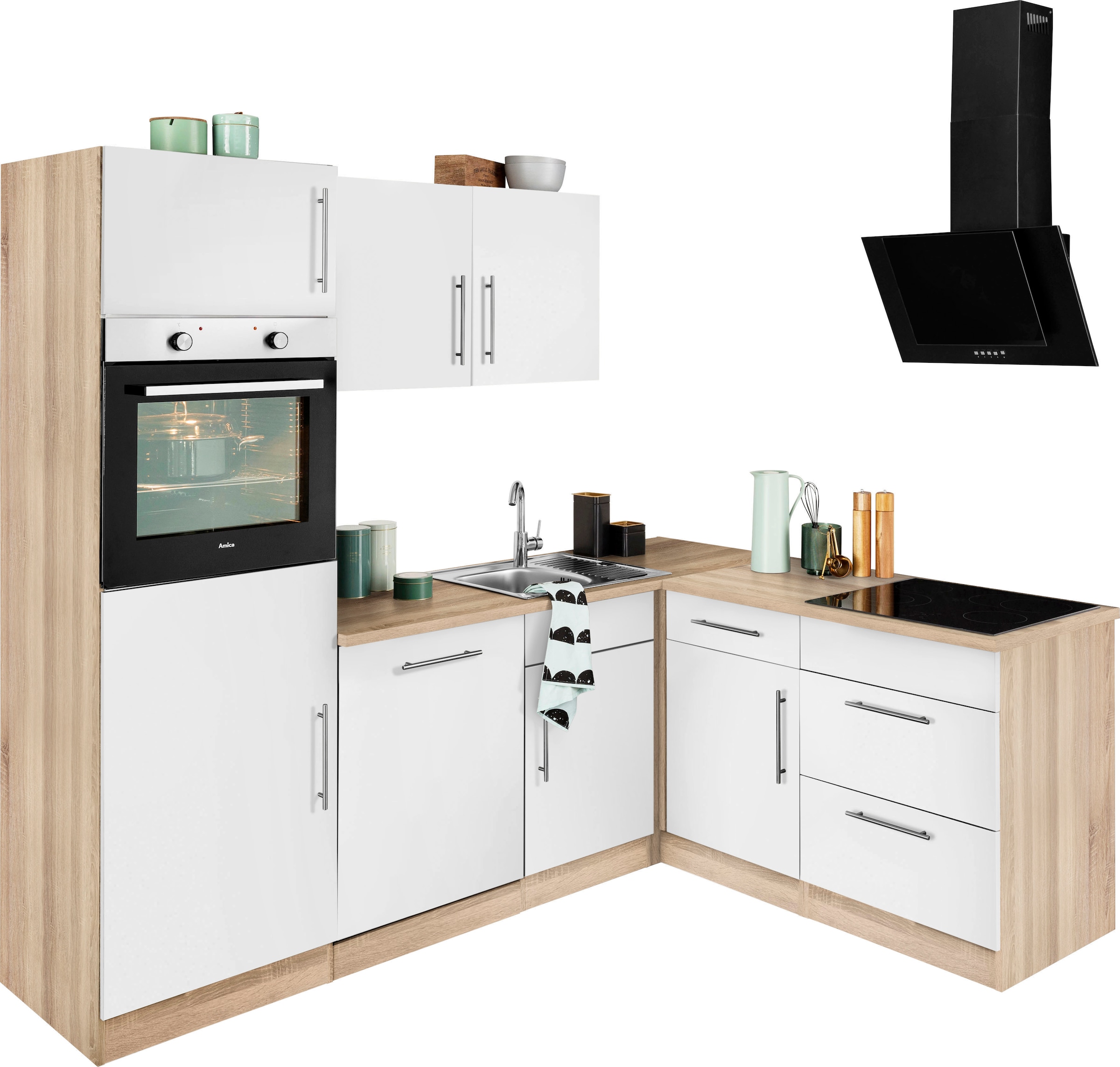 wiho Küchen Winkelküche OTTO im 230 Shop x E-Geräte, Online »Cali«, cm ohne Stellbreite 170