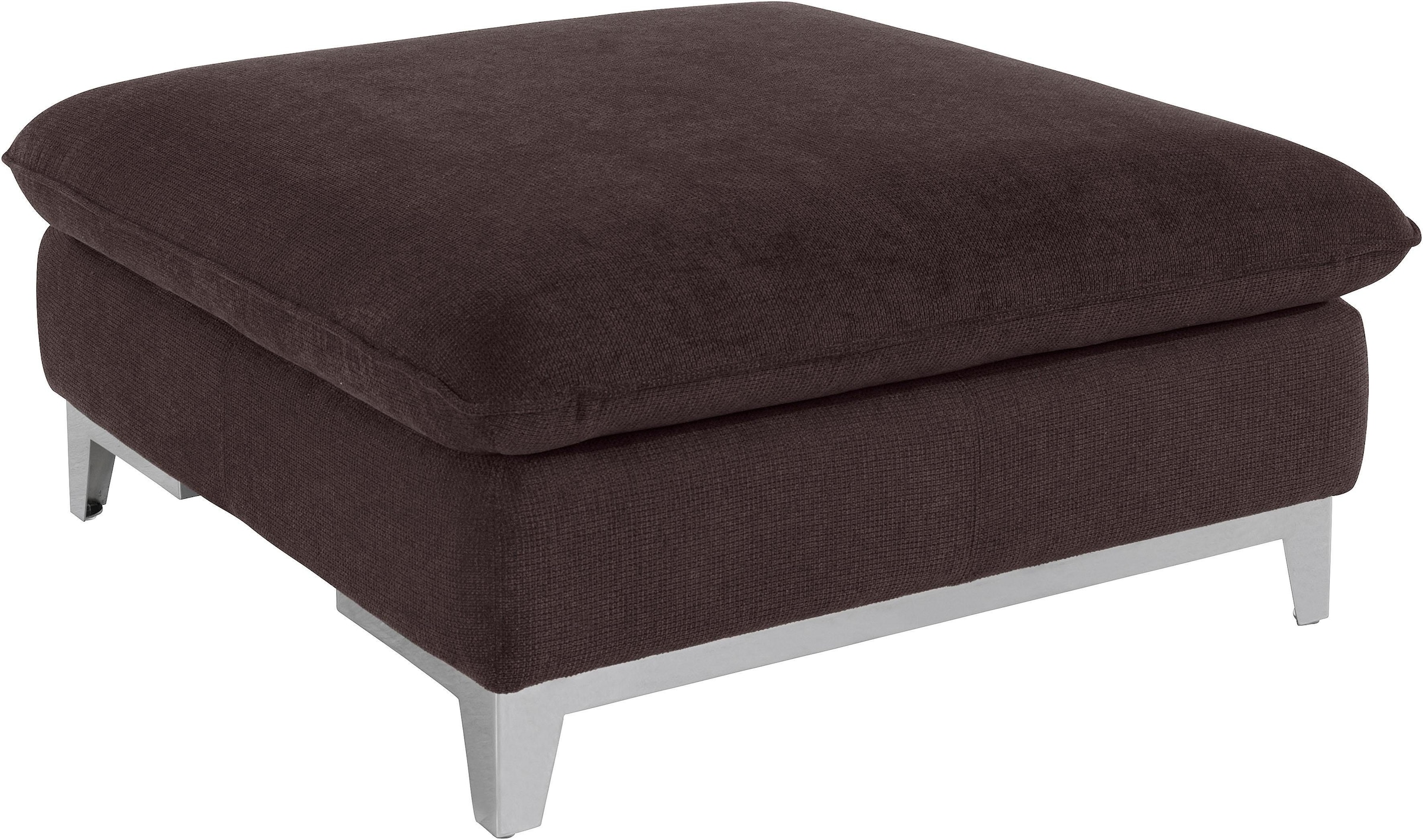 COTTA Polstergarnitur »Teresa L-Form«, (Set), Set bestehend aus: Ecksofa mit Kopfteilverstellung & Hocker