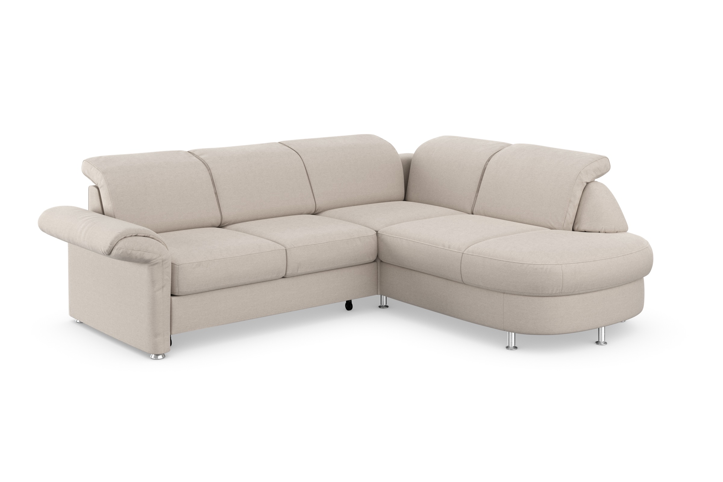 sit&more Ecksofa »Apulia L-Form«, wahlweise Bettfunktion, Bettkasten und Kopf- und Armteilverstellung