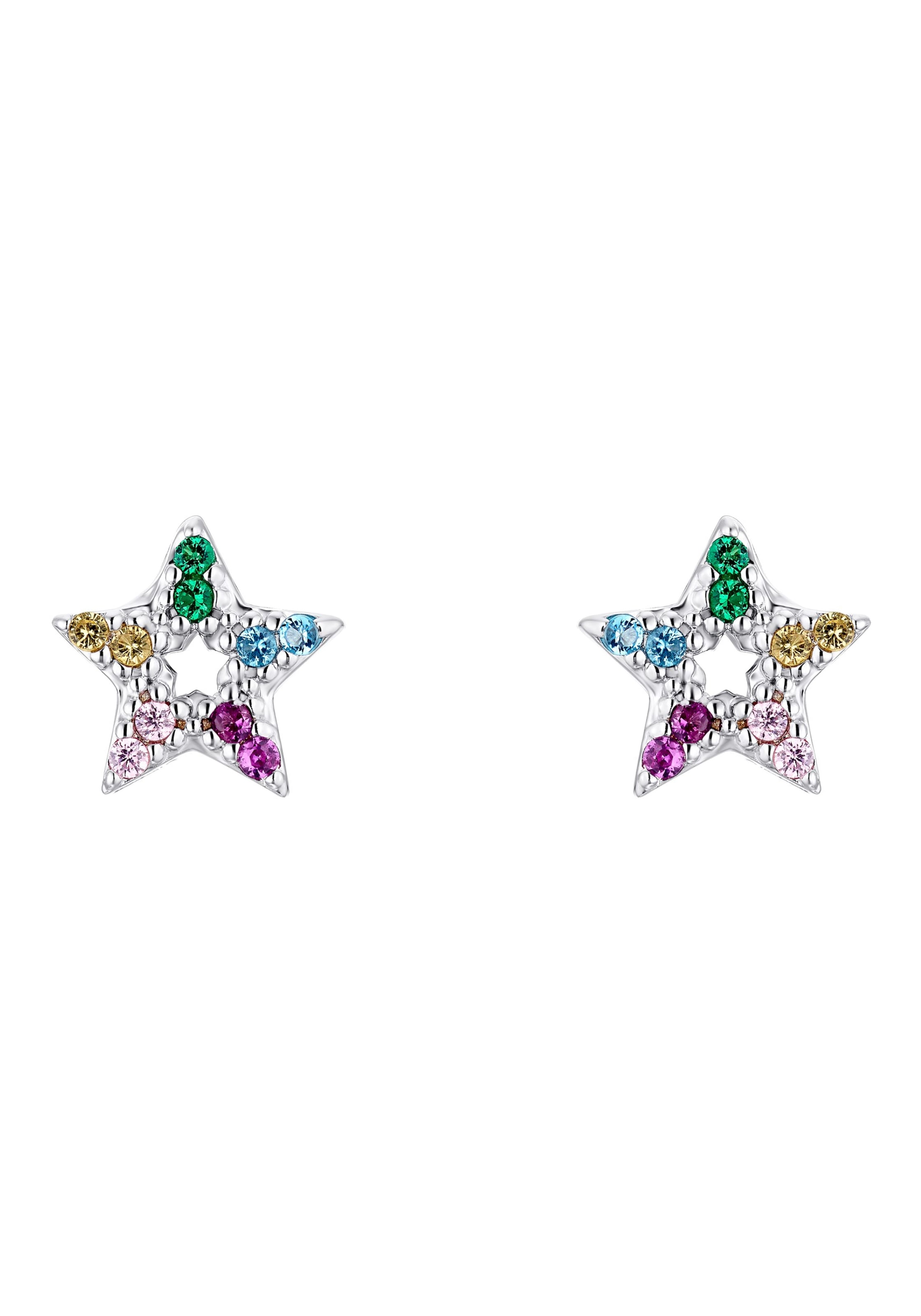 Prinzessin Lillifee Paar Ohrstecker »Sterne, 2033369«, mit Zirkonia (synth.)