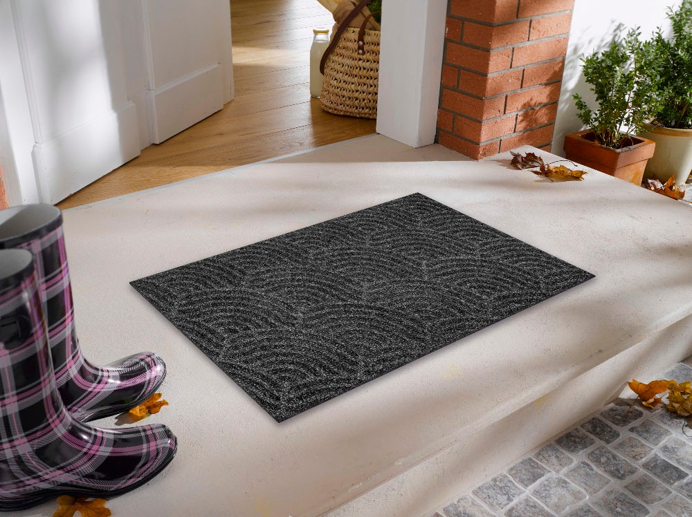 Fußmatte und OTTO geeignet, wash+dry online by Outdoor »Waves«, bei Schmutzfangmatte, waschbar rechteckig, In- Kleen-Tex
