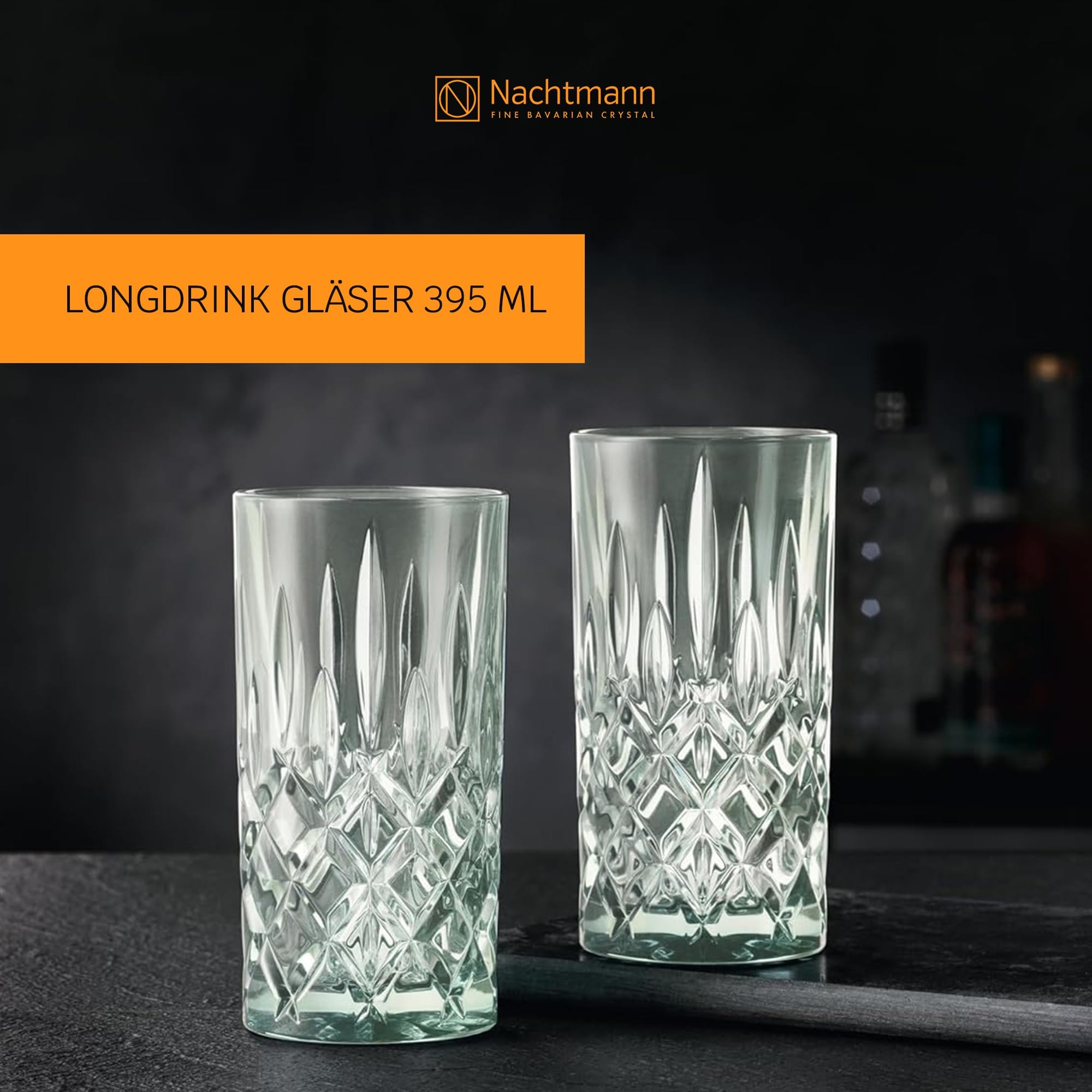 Nachtmann Longdrinkglas »Longdrinkgläser Noblesse Colors 395 ml 2er Set«