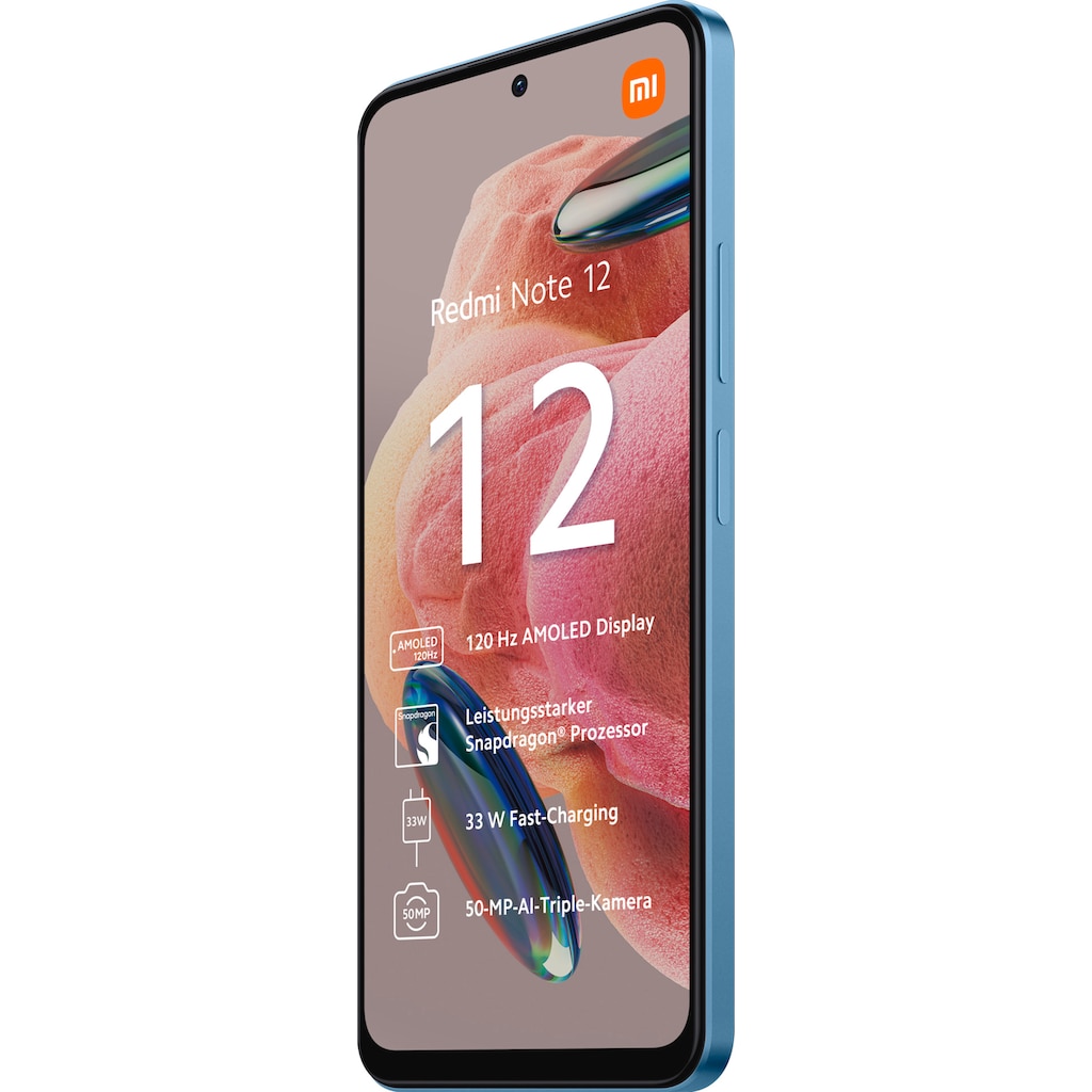 Xiaomi Smartphone »Redmi Note 12 4GB+128GB«, Blau, 16,94 cm/6,67 Zoll, 128 GB Speicherplatz, 50 MP Kamera