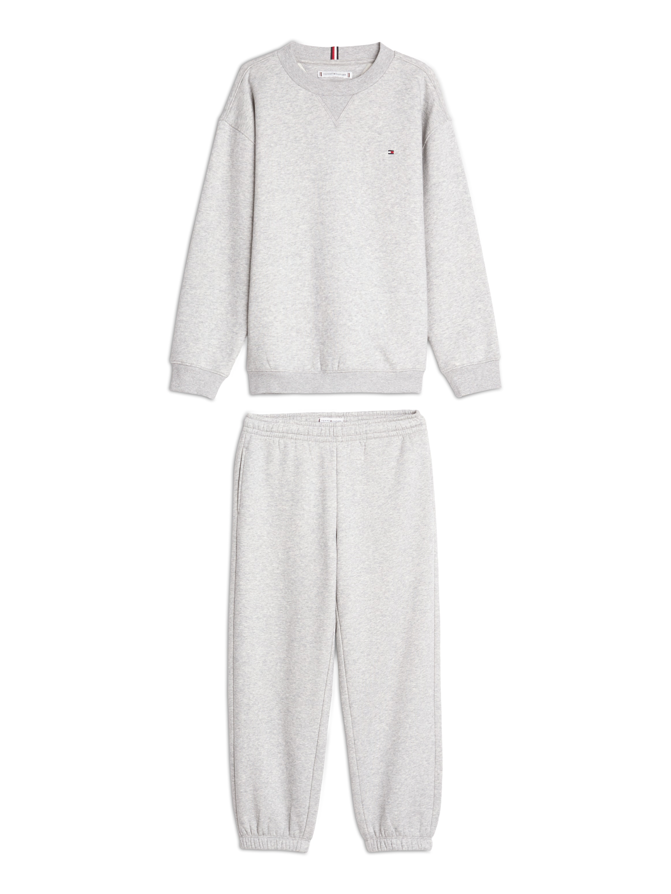 Tommy Hilfiger Shirt & Hose »U TIMELESS FLEECE SET«, Kinder bis 16 Jahre, Basic, Rundhals, Hose mit Gummizug