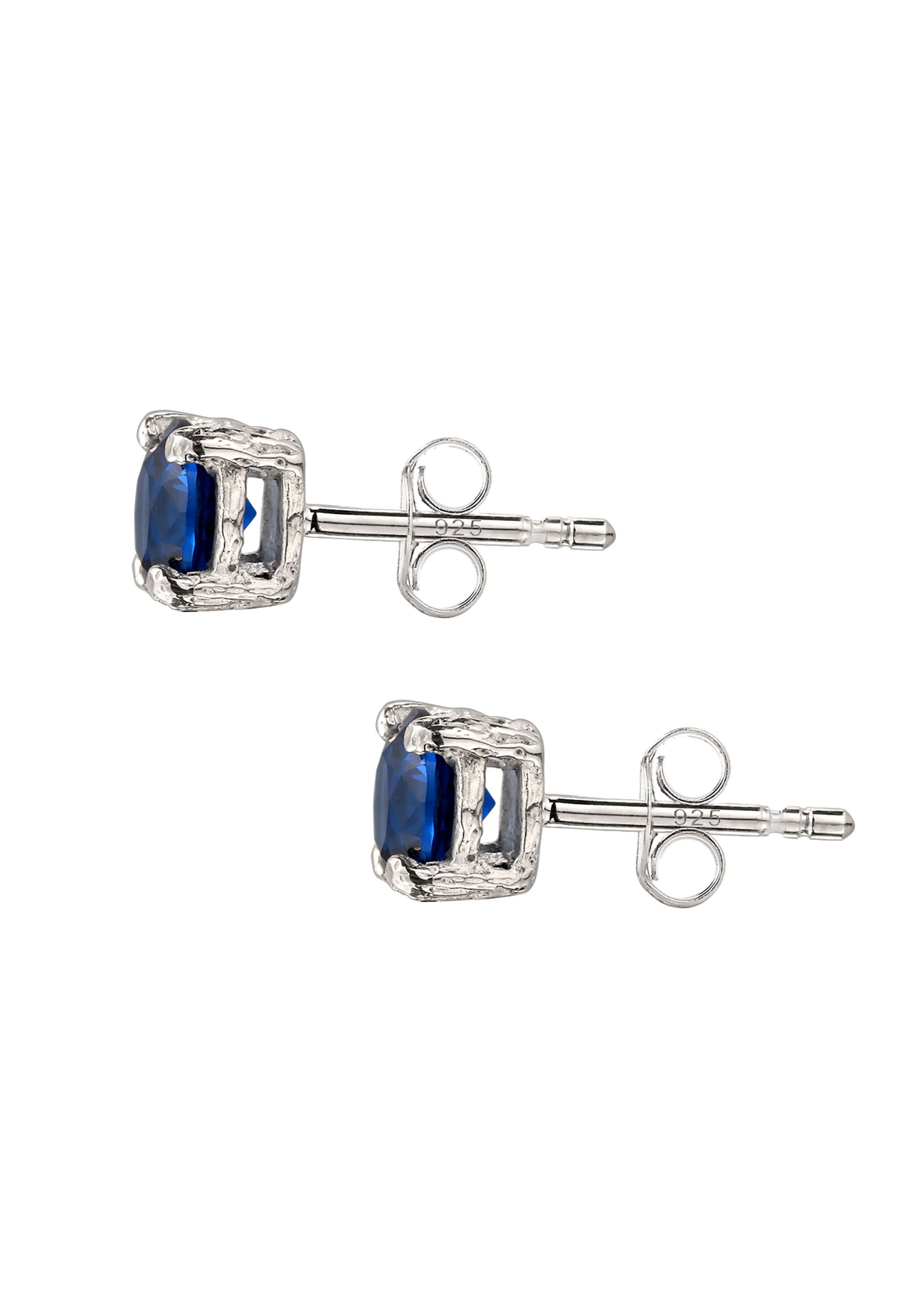 Kuzzoi »Ohrringe Synthetischer Saphir Blau 925 Sterling Silber«
