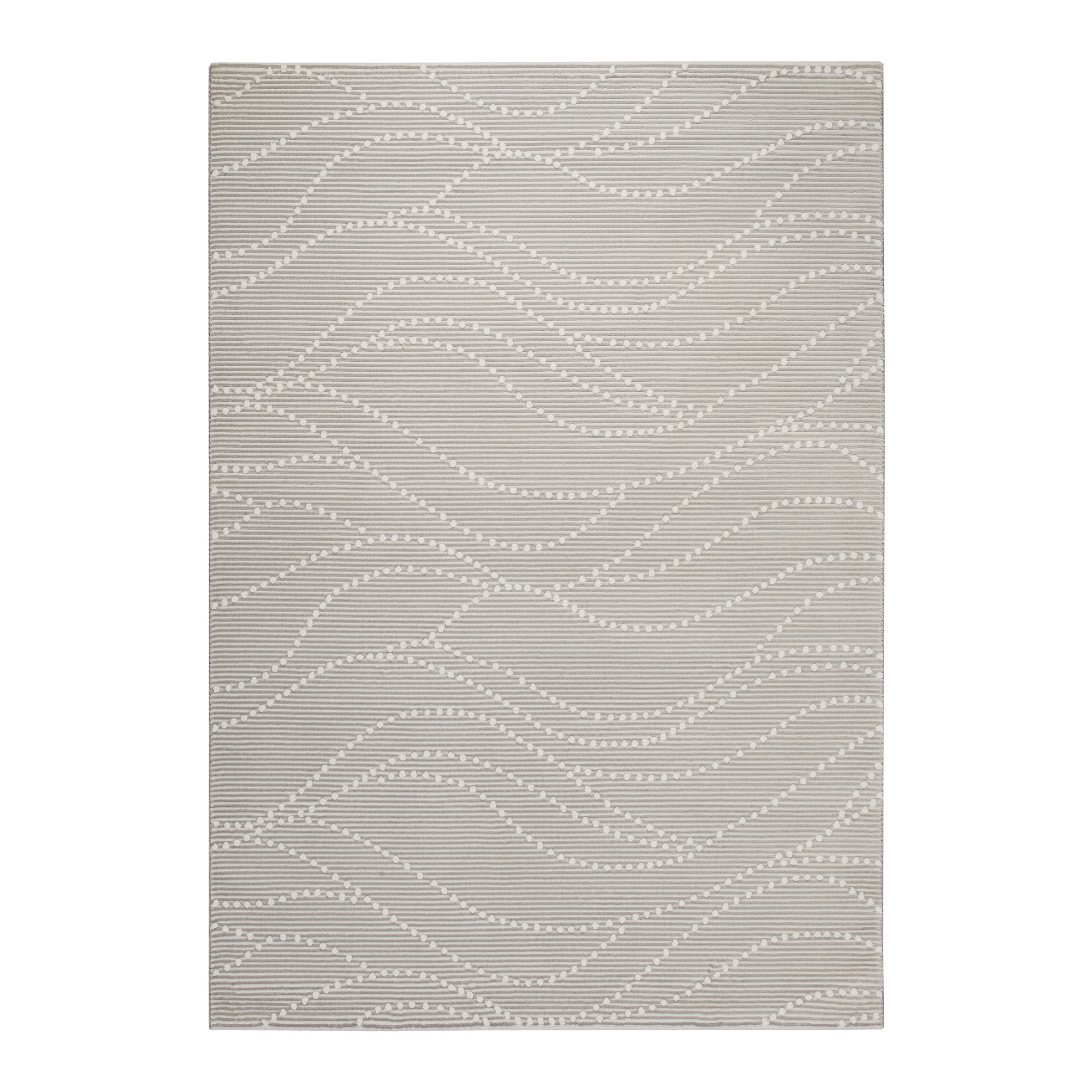 OTTO home Teppich »Adlee« rechteckig 12 mm Höhe Kurzflorteppich, gewebt, geometrisch, Wohnzimmer, modern, Punkte