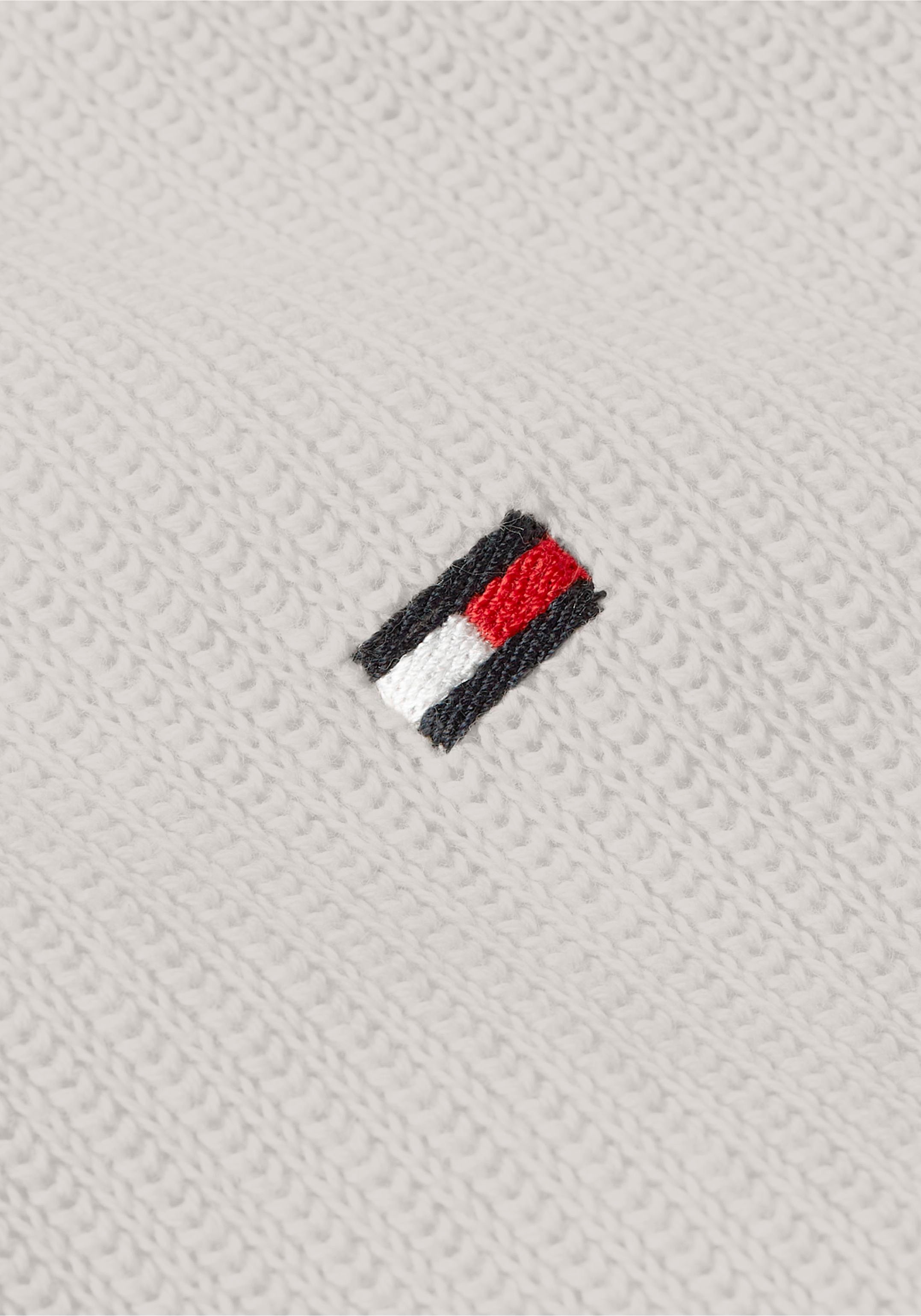 Tommy Hilfiger Longpullover »CHAIN RIDGE STRUCTURE C NECK«, mit Rundhalsausschnitt