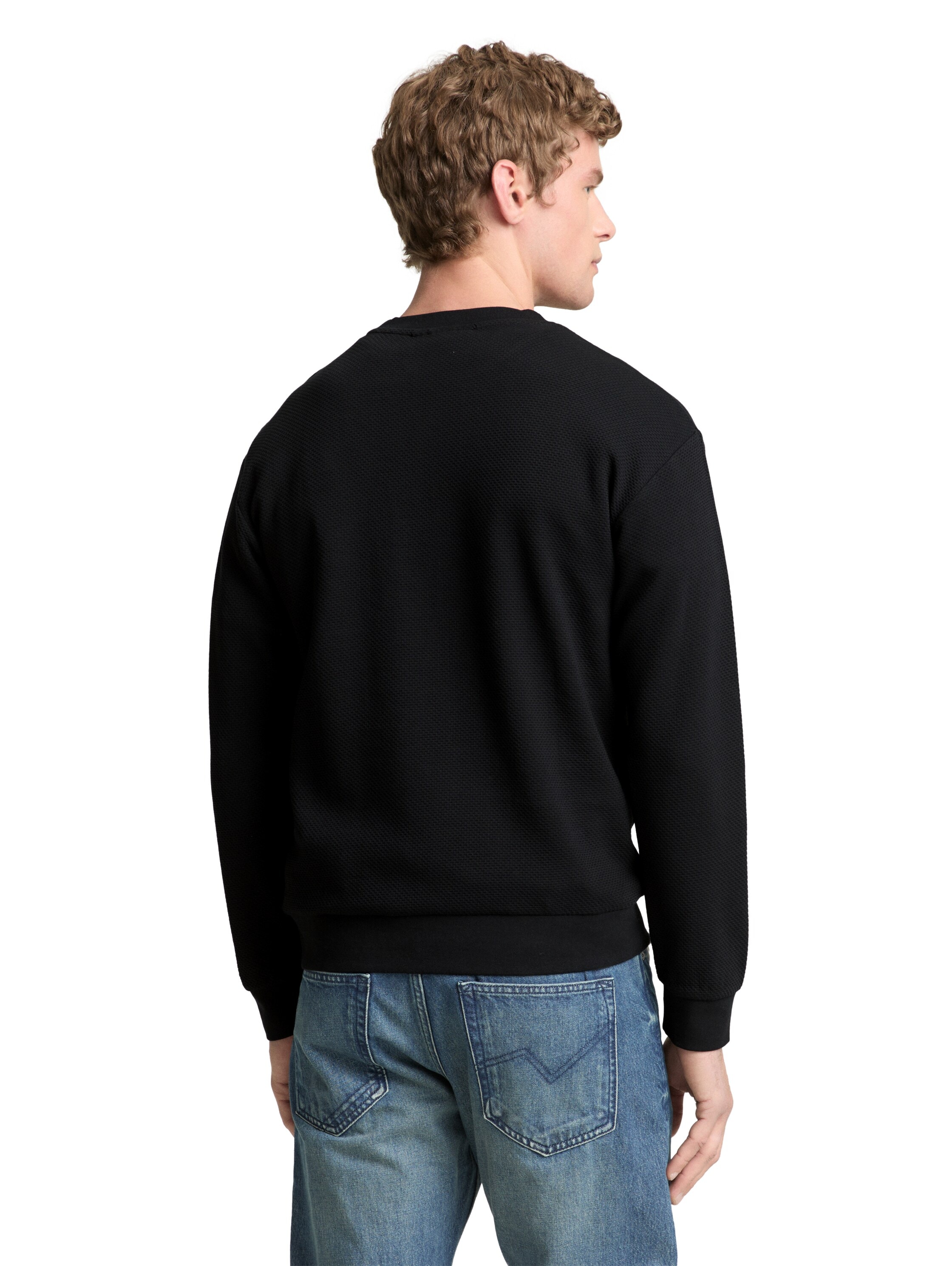 TOM TAILOR Denim Sweatshirt , mit Logo Stickerei
