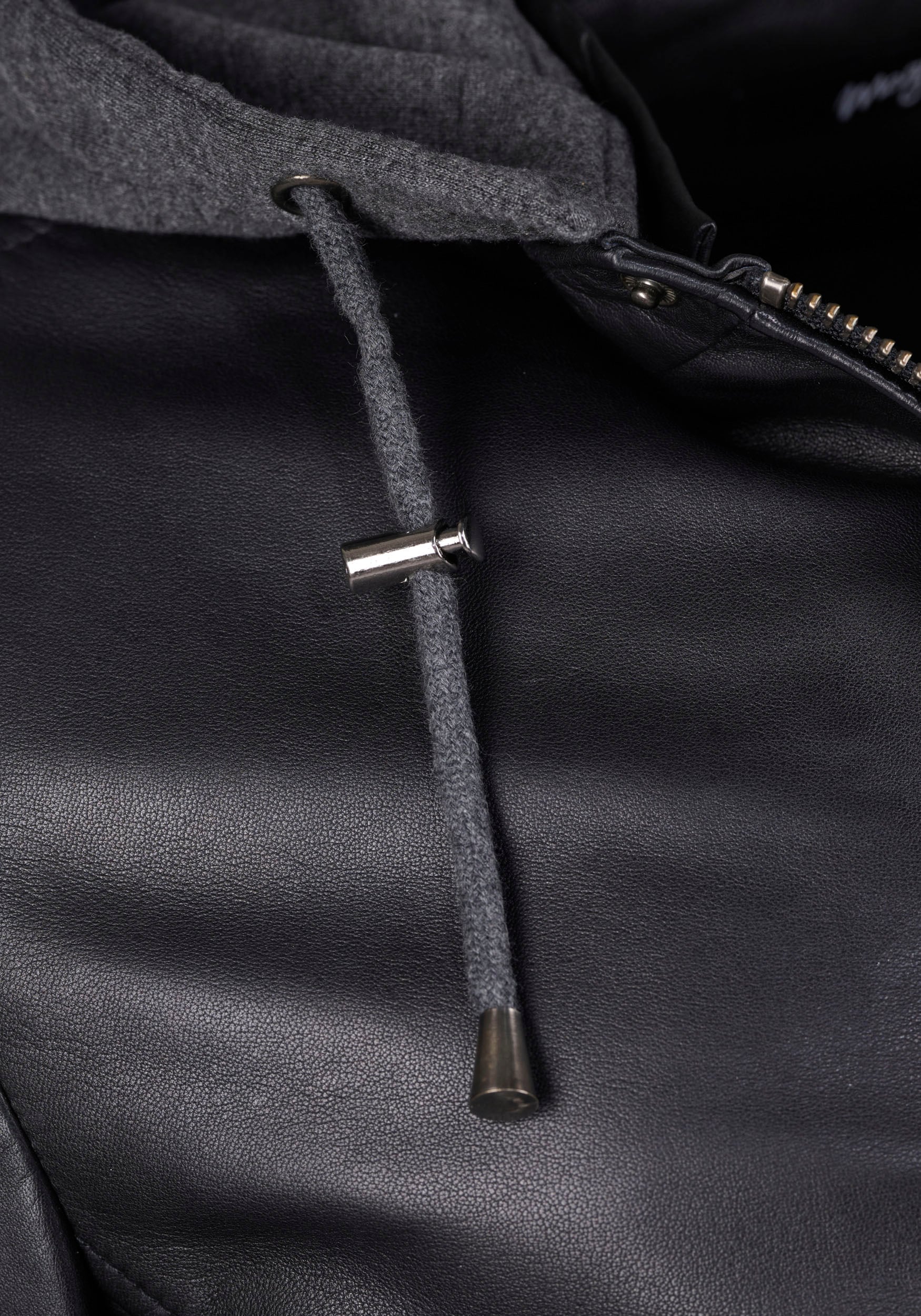 Maze Lederjacke »Lederjacke«, mit Kapuze