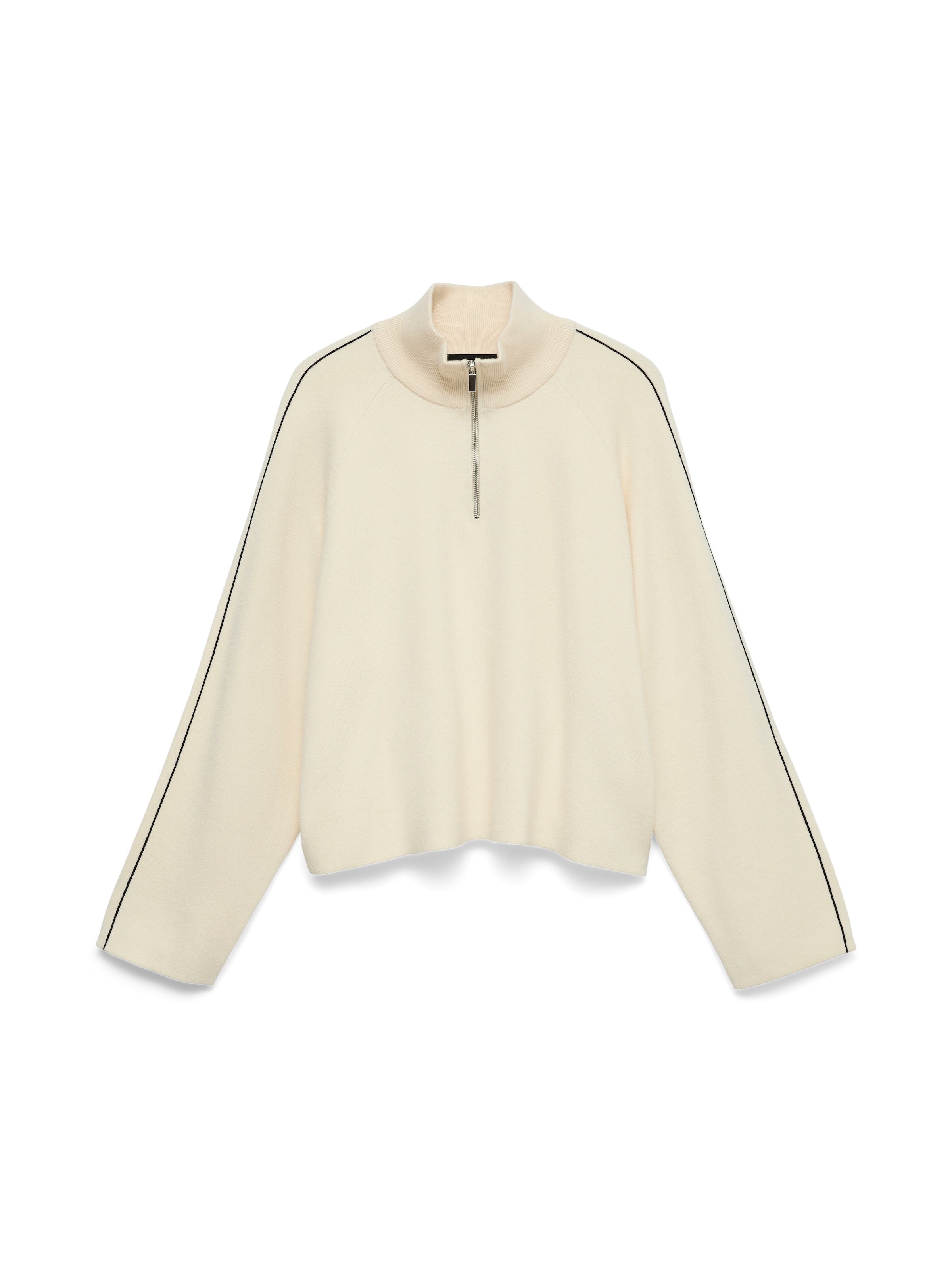 Vero Moda Strickpullover »VMSABA LS HIGHNECK ZIPPER PULLOVER NOOS« Viskosemischung, loose fit, weite Ärmel