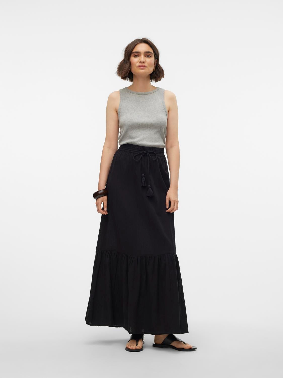 Vero Moda Maxirock »VMPRETTY HW MAXI SKIRT WVN GA NOOS«