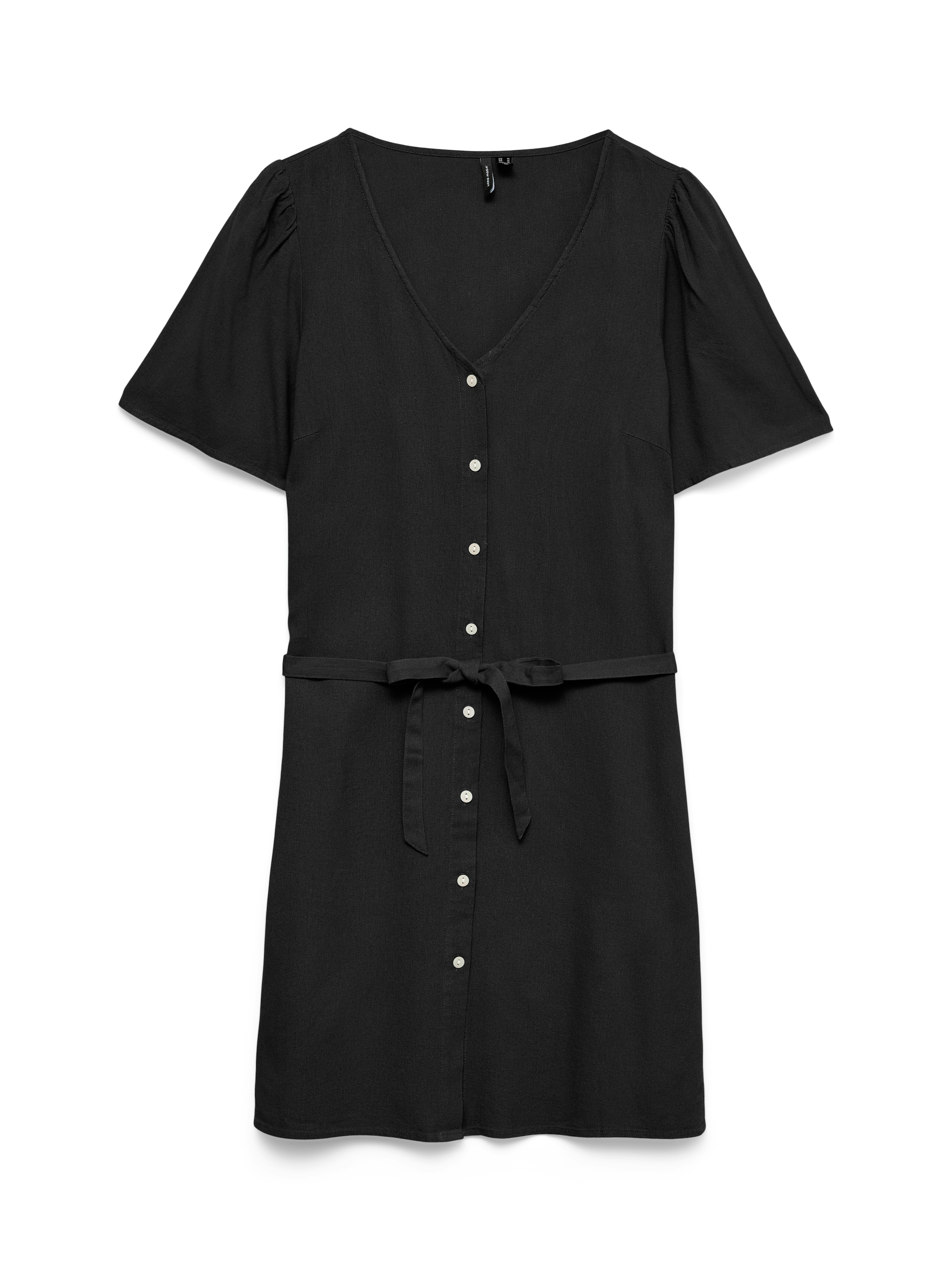 Vero Moda Hemdblusenkleid »VMMYMILO 2/4 SHORT SHIRT DRESS WVN GA« mit Taillengürtel