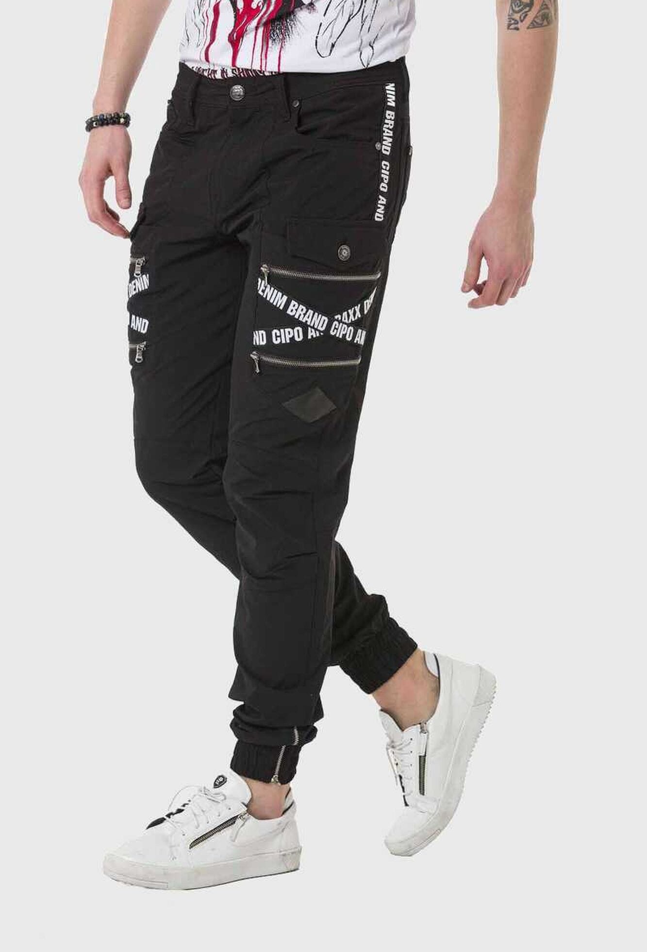 Cipo & Baxx Cargohose »Cipo & Baxx Hose«  mit Trendigen Markenschriftzügen