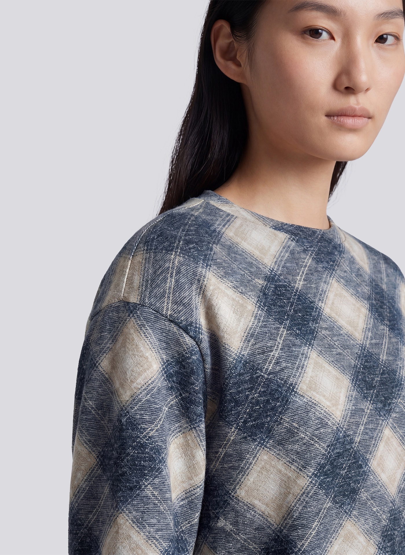 Rabe 3/4-Arm-Shirt im Karo-Look