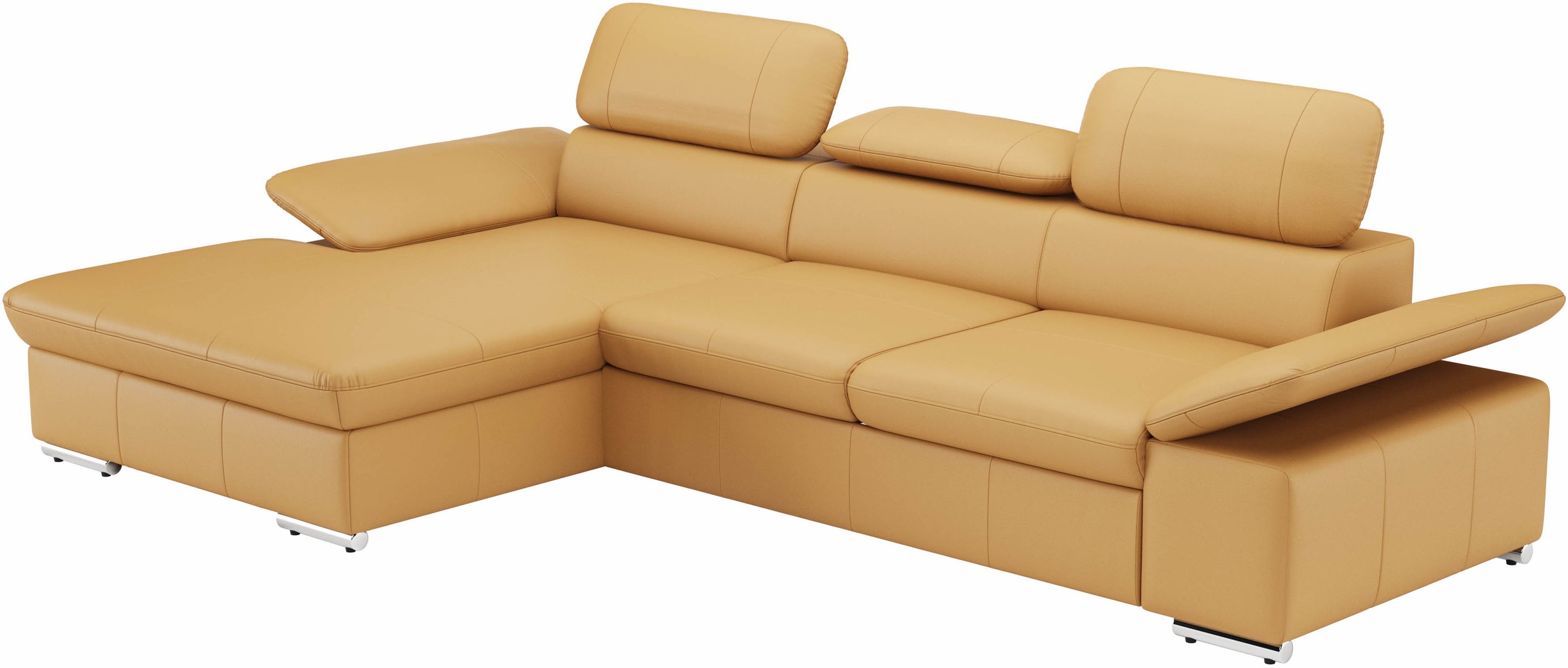 sit&more Ecksofa »Valantine L-Form, B: 286 cm«, mit Arm- & Kopfteilverstellung, optional mit Bettfunktion