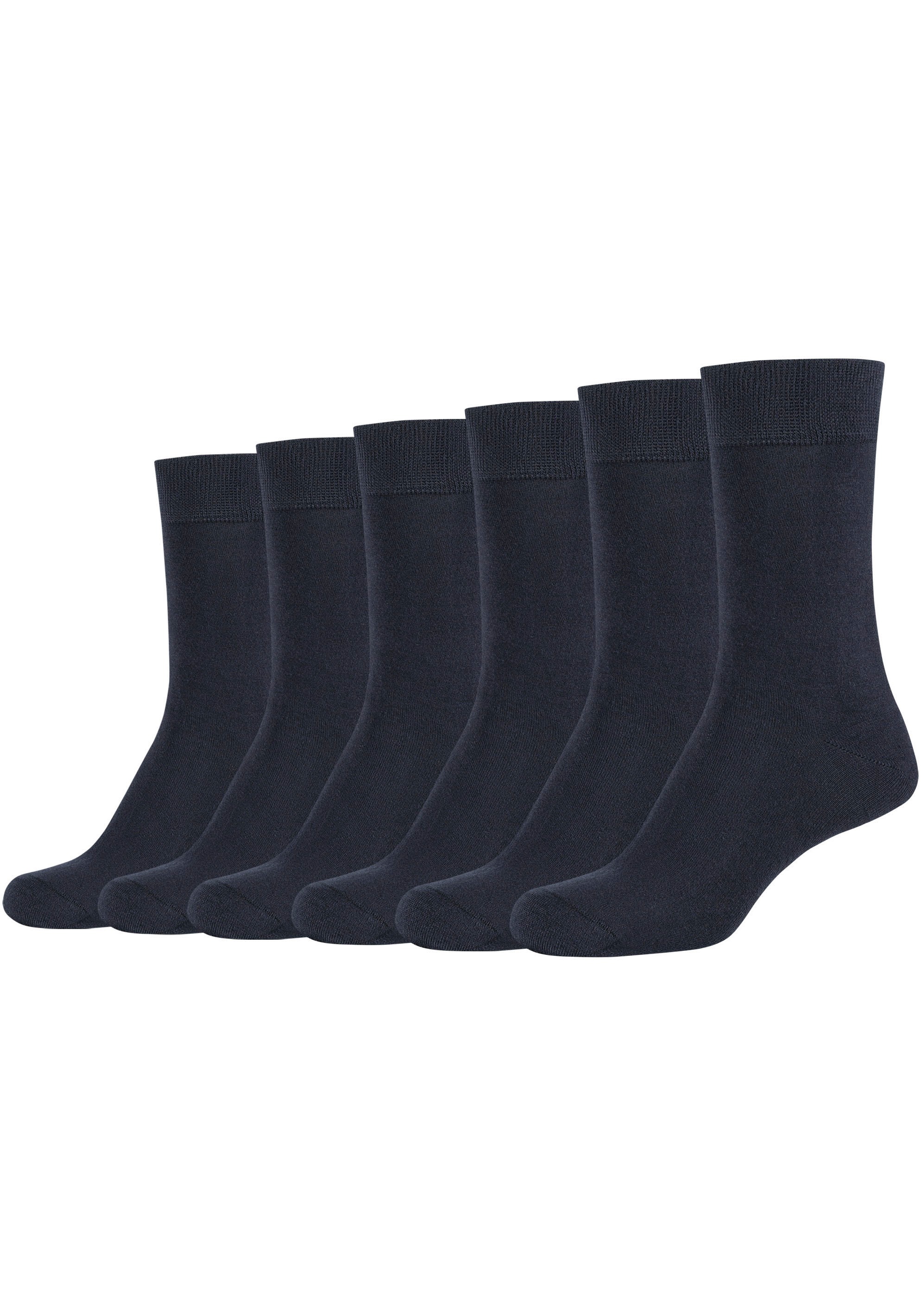 Camano Socken, (6er Pack), Mit hangekettelter Zehennaht