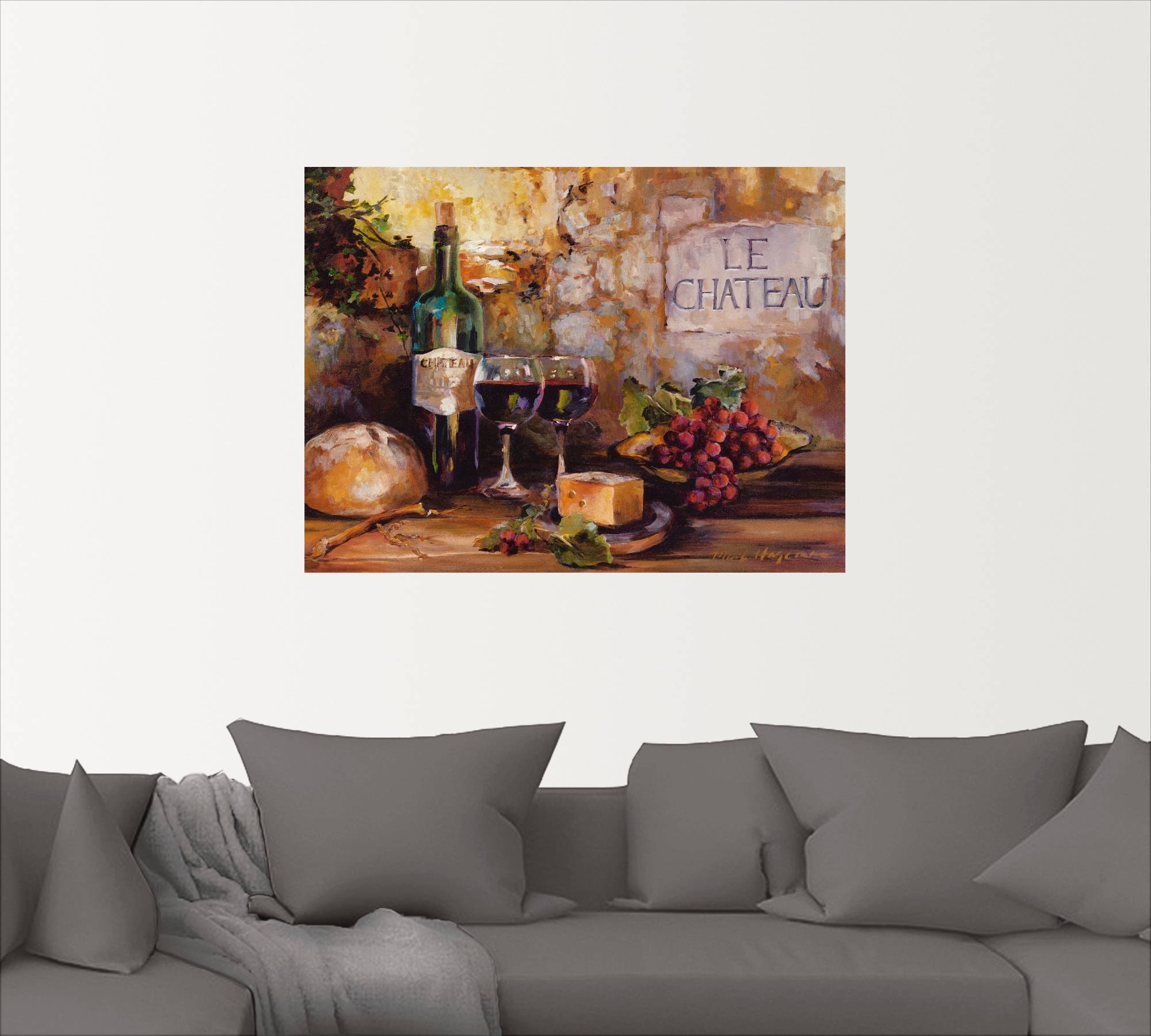 Artland Wandbild »Das Chateau«, Getränke, (1 St.), als Leinwandbild, Poster, Wandaufkleber in verschied. Größen