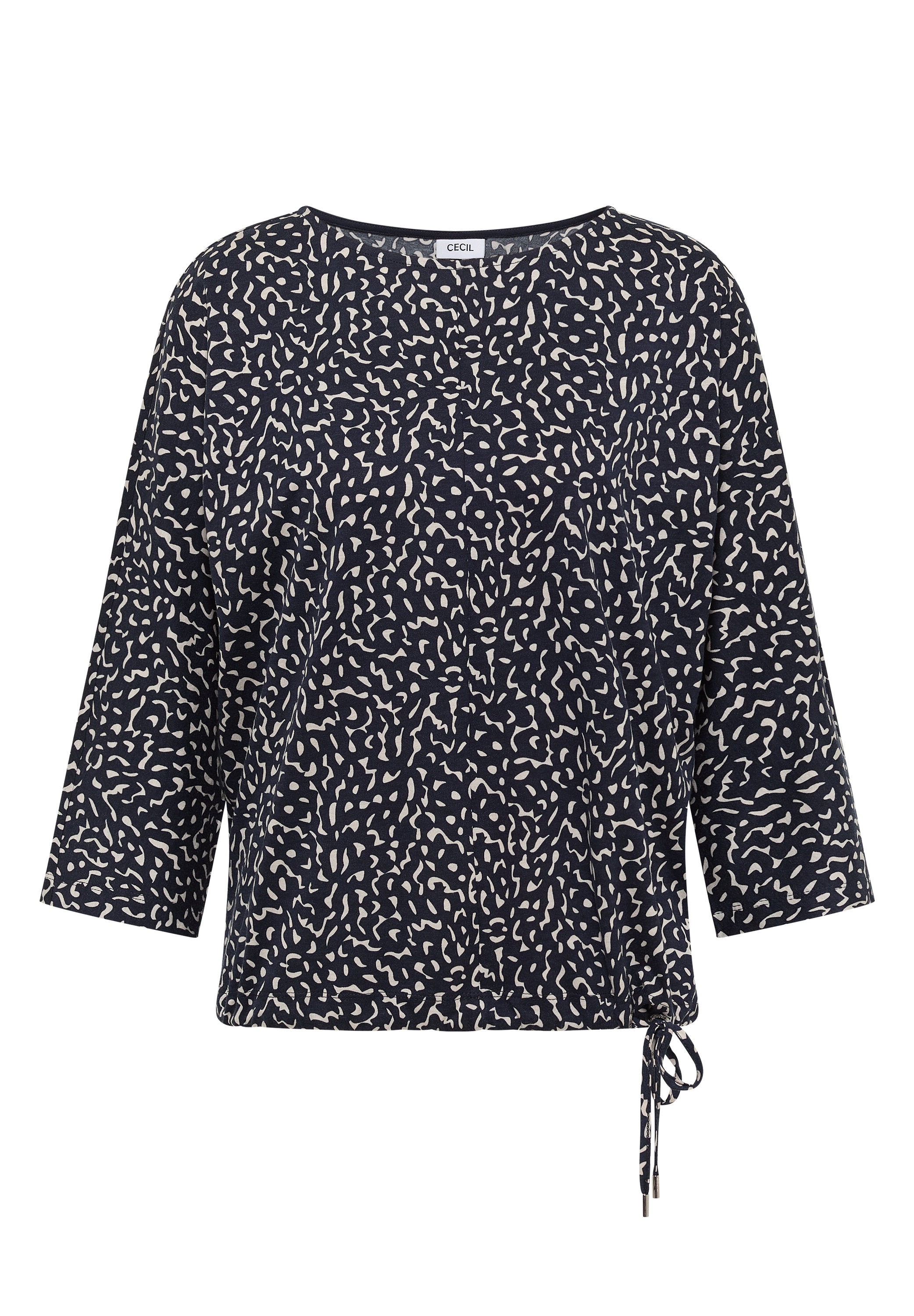 Cecil 3/4-Arm-Shirt mit Minimal Print