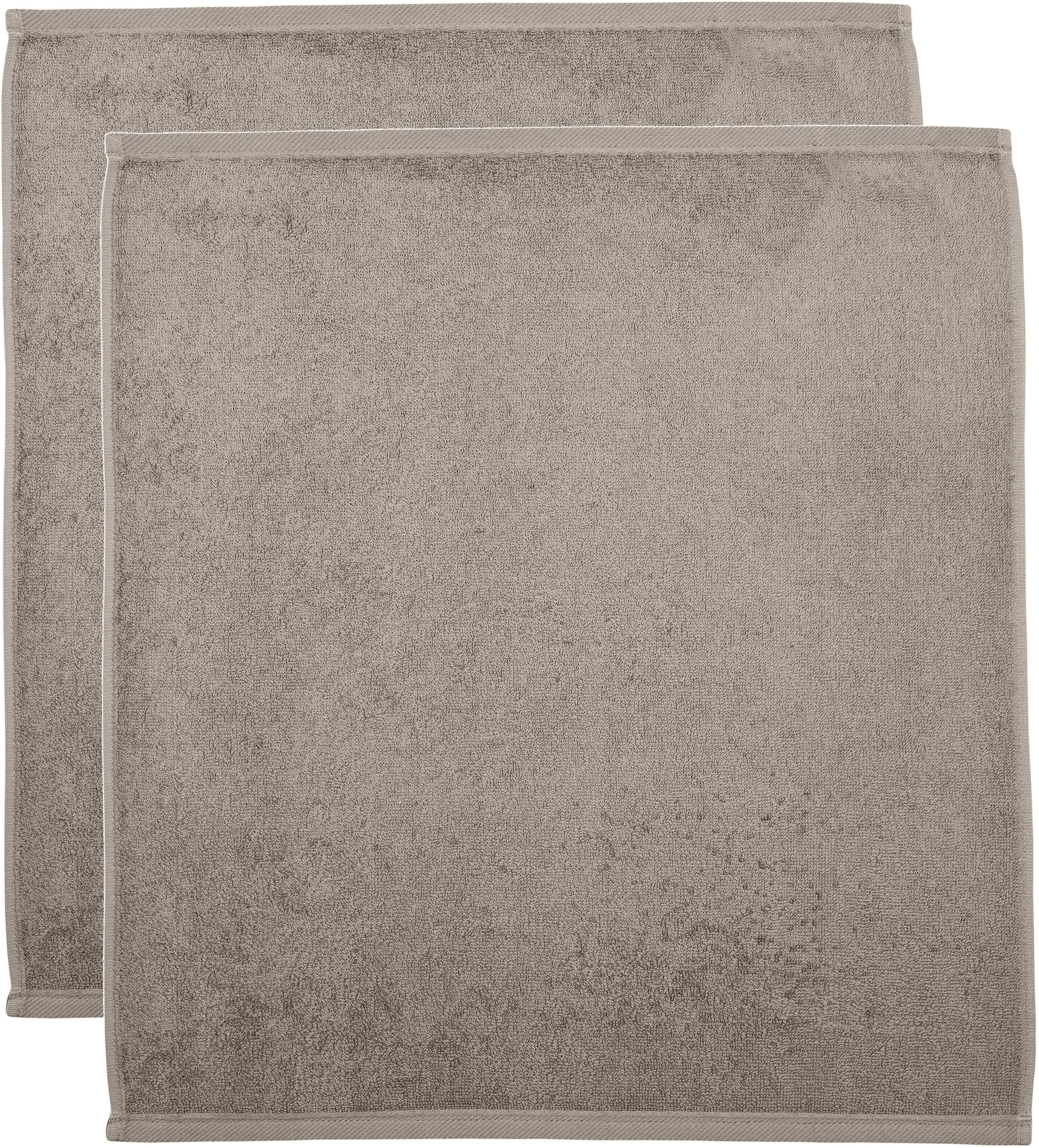 ROSS Geschirrtuch »Küchen-Frottiertuch, 50x50 cm«, (Set, 2 tlg.), vielseitig einsetzbarer Küchenhelfer aus 100% Baumwolle, unifarben