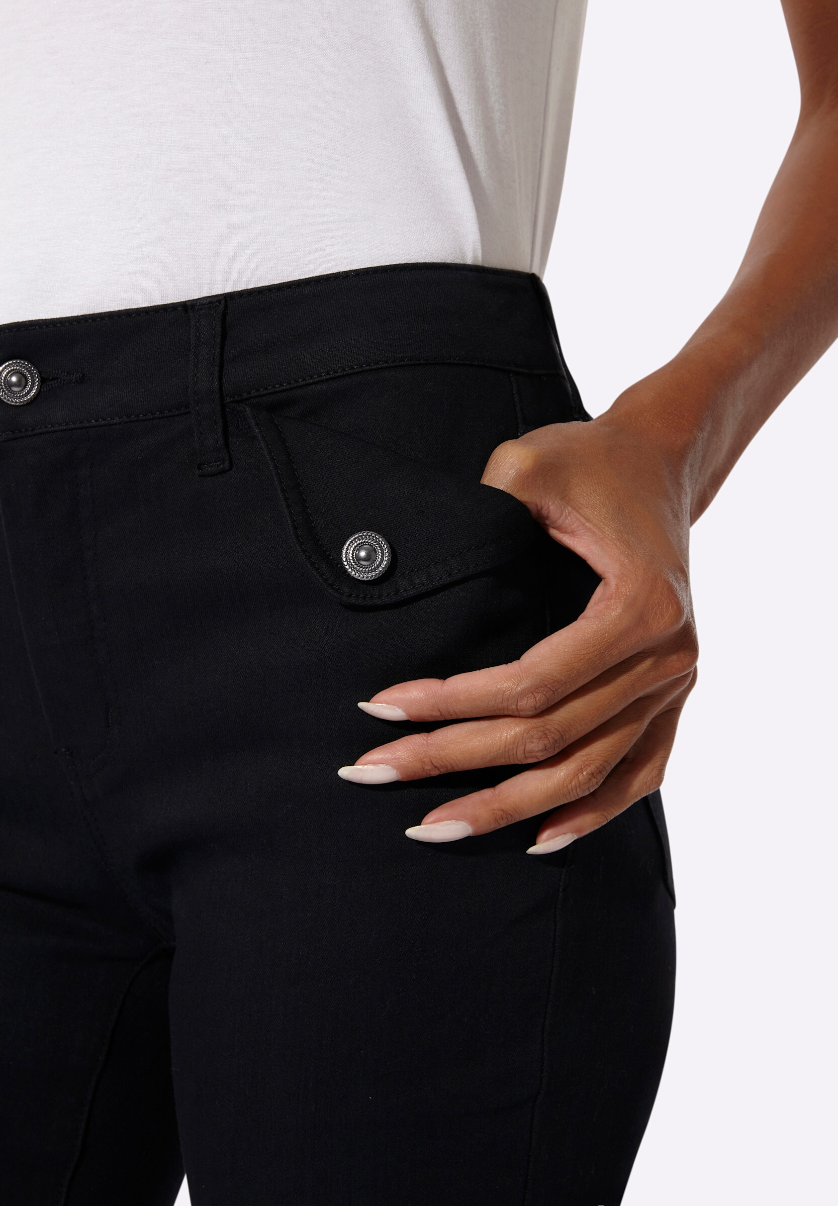 creation L Bootcut-Jeans »Modal-Baumwoll-Jeans Jeans im Bootcut-Style«