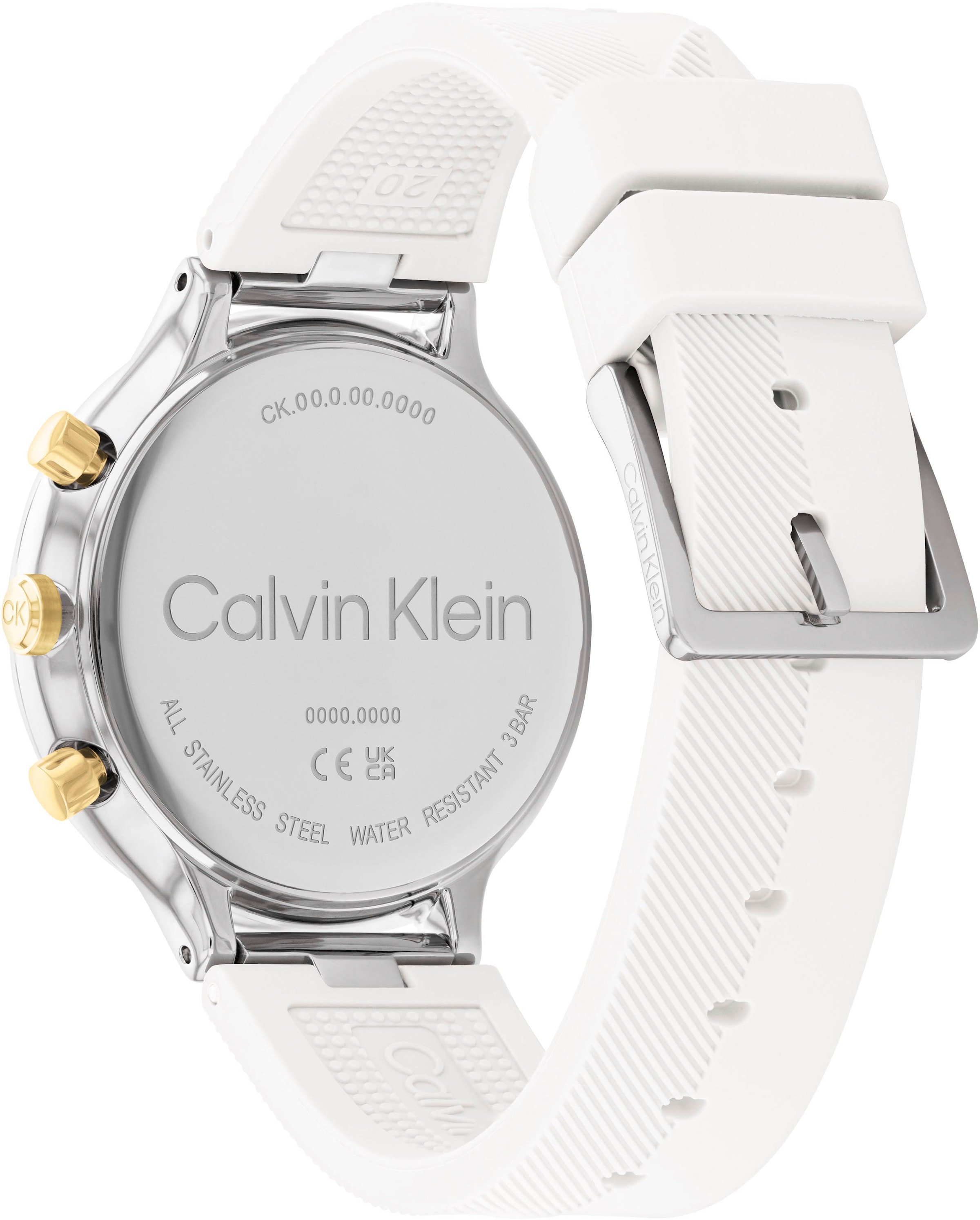 Calvin Klein Multifunktionsuhr »SPORT, 25200244«, Quarzuhr, Armbanduhr, Damenuhr, Datum, 12/24-Stunden-Anzeige