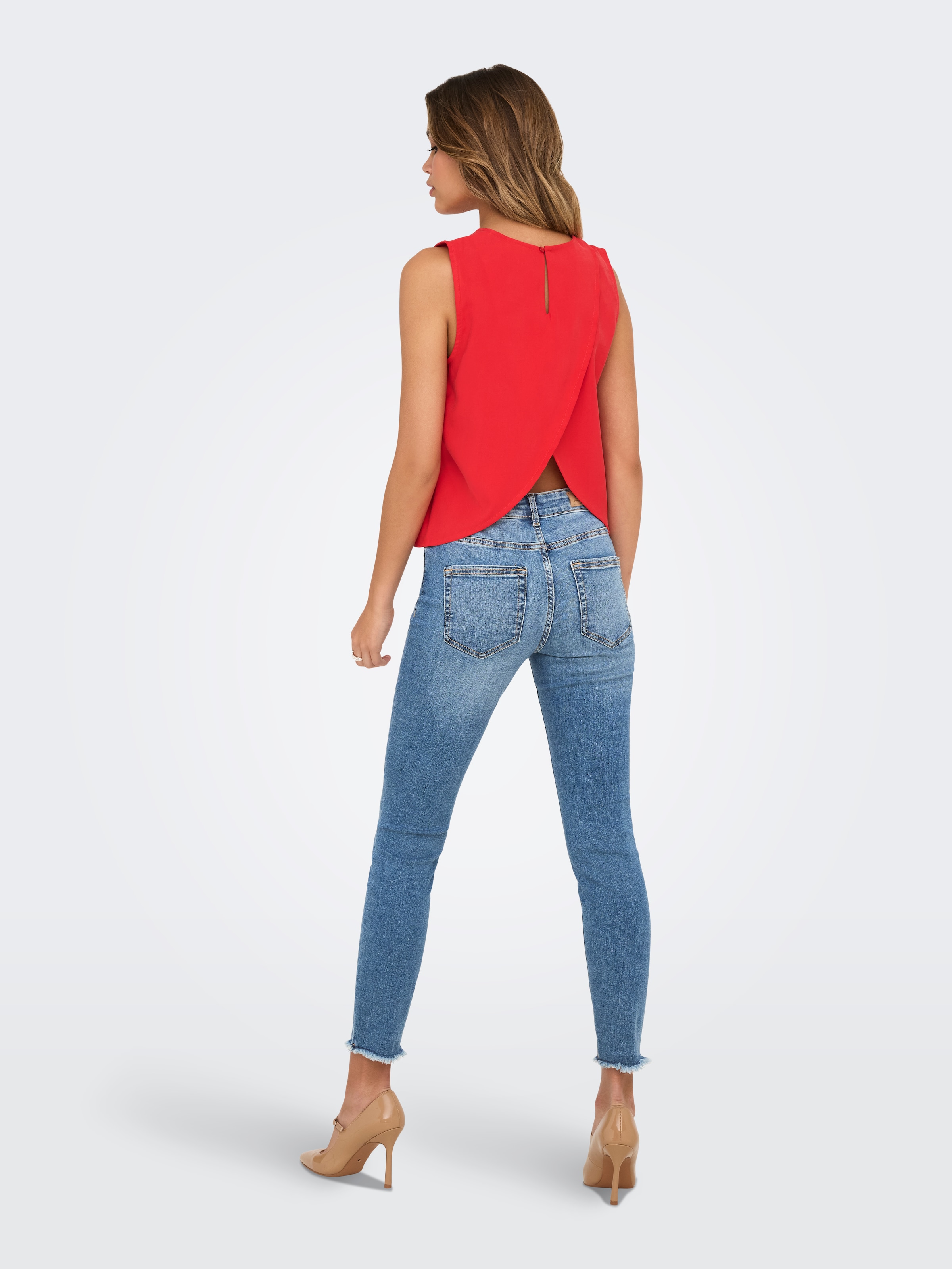 ONLY Skinny-fit-Jeans »ONLBLUSH MID WAIST ANK RW SKINNY DES DNM«