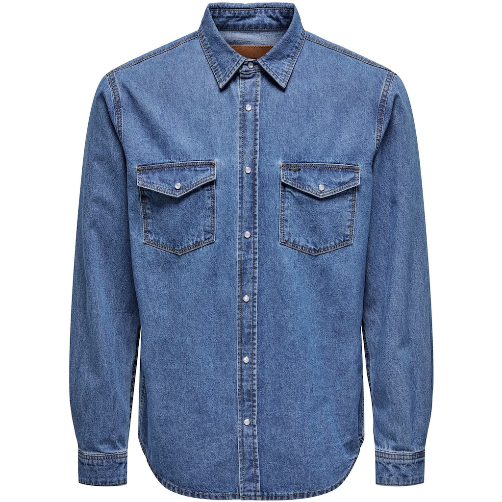 ONLY & SONS Jeanshemd »OS ONSBANE DENIM SHIRT«