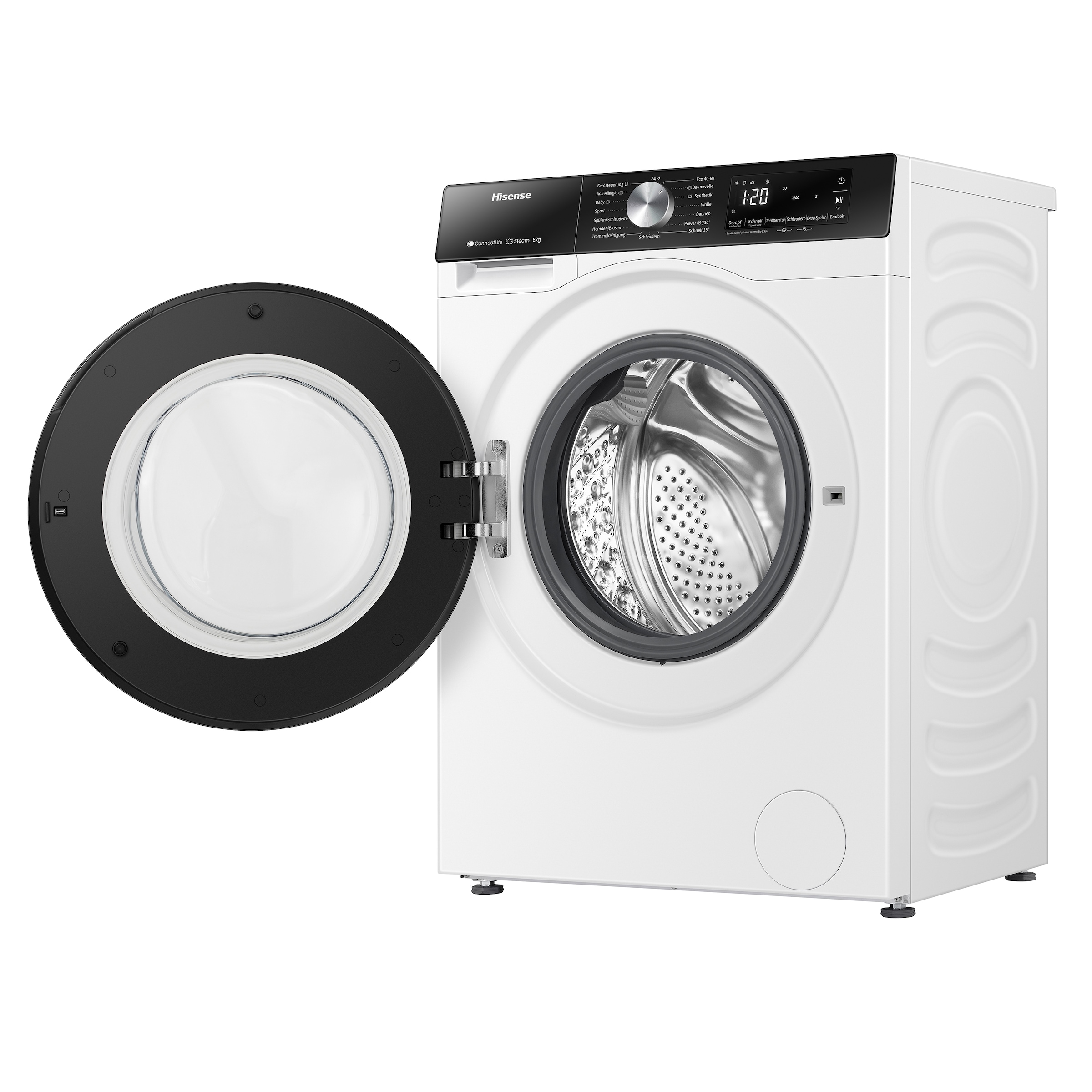 Hisense Waschmaschine »WF3S8043BW3«, 8 kg, 1400 U/min, Wifi-ConnectLife