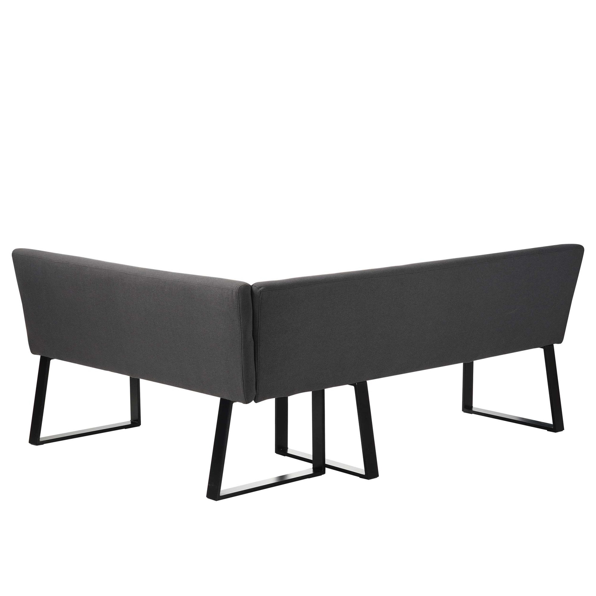 OTTO home Essbank »Ivanna« schwarzes Metallgestell, Webstoff Bezug, Breite 193/152