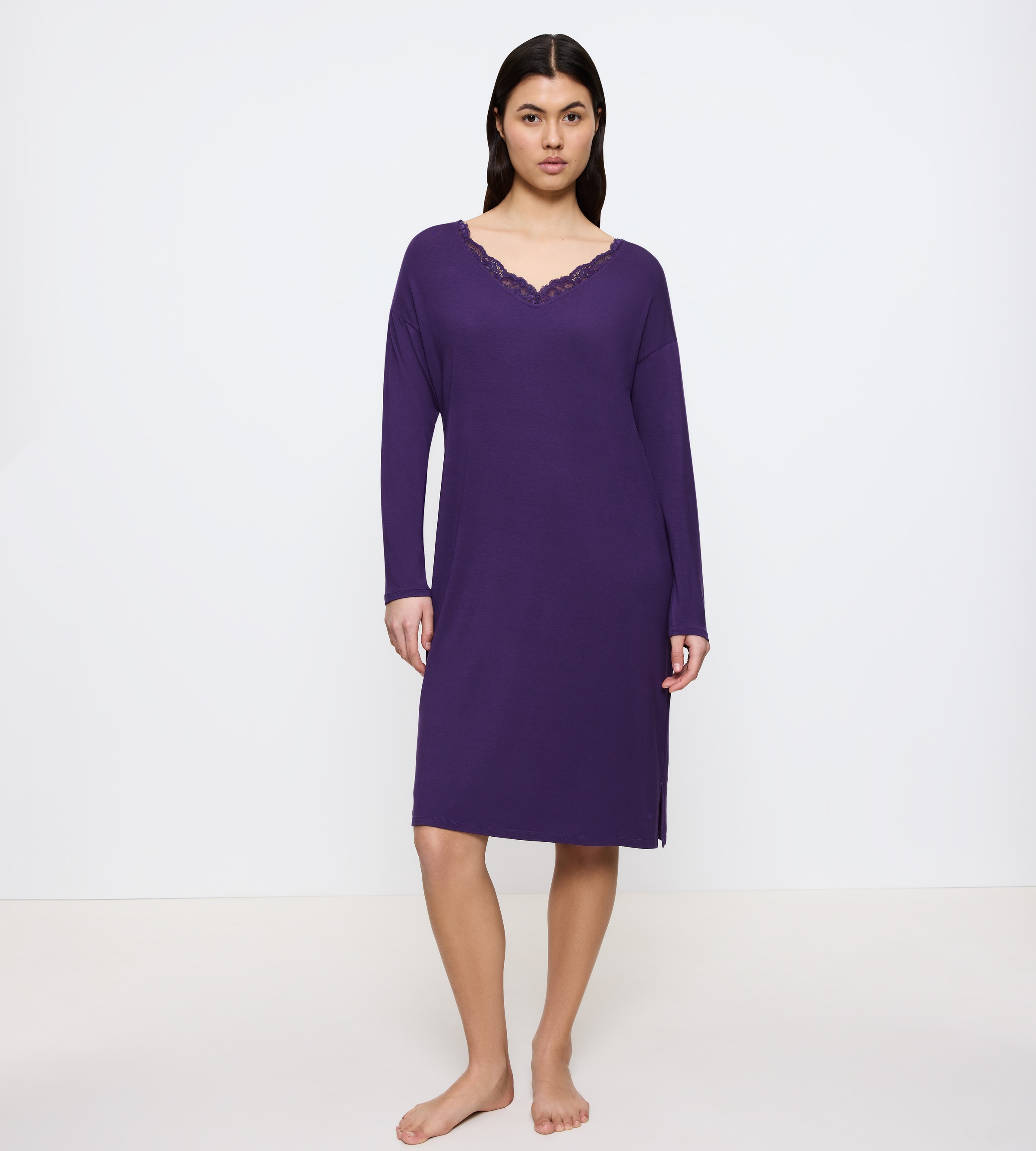 Triumph Nachthemd »Timeless Sensuality NDK LSL« Ohne Taschen atumgsaktiv und weich