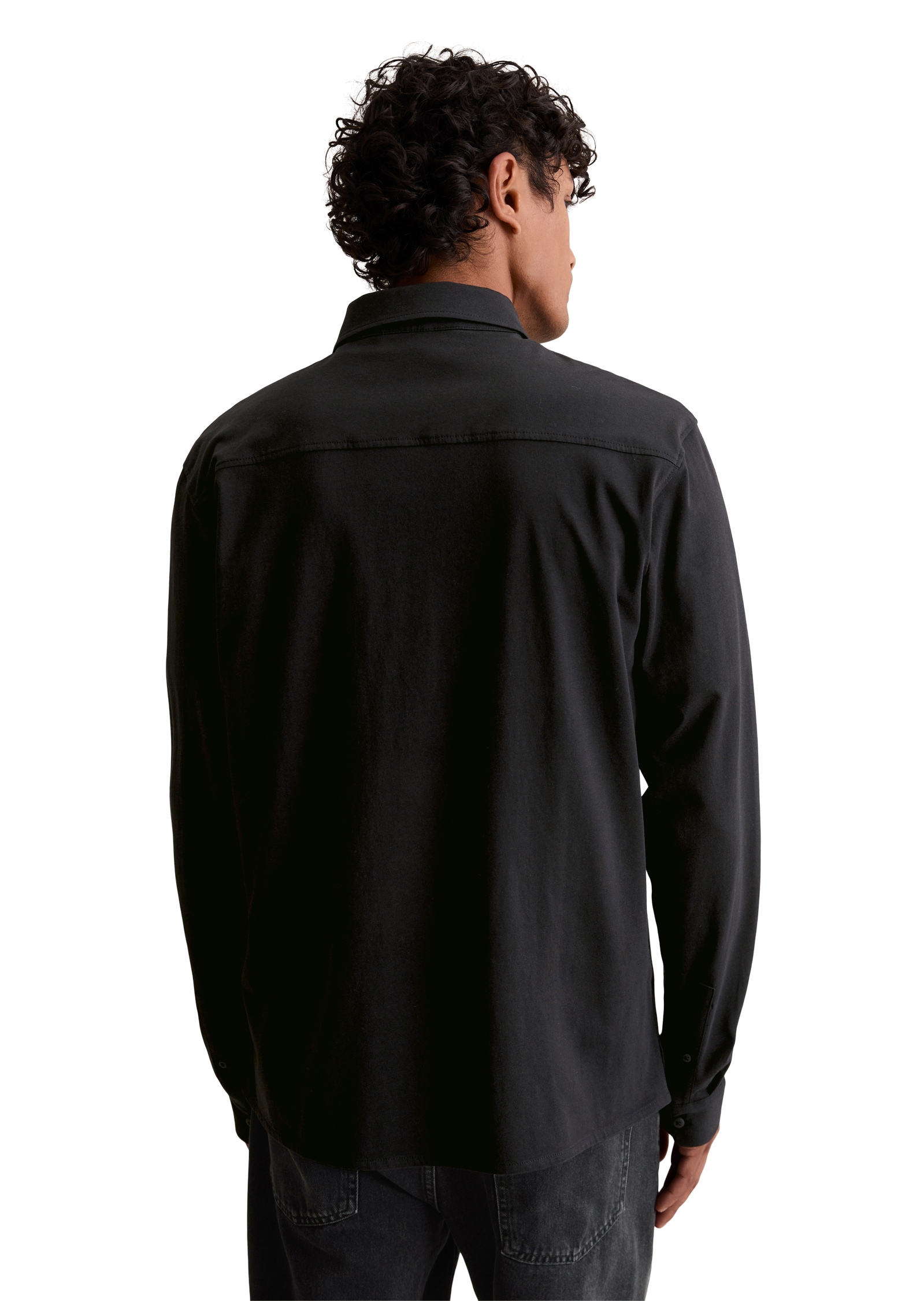 Marc O'Polo DENIM Langarmhemd »relaxed fit aus reiner Bio-Baumwolle«