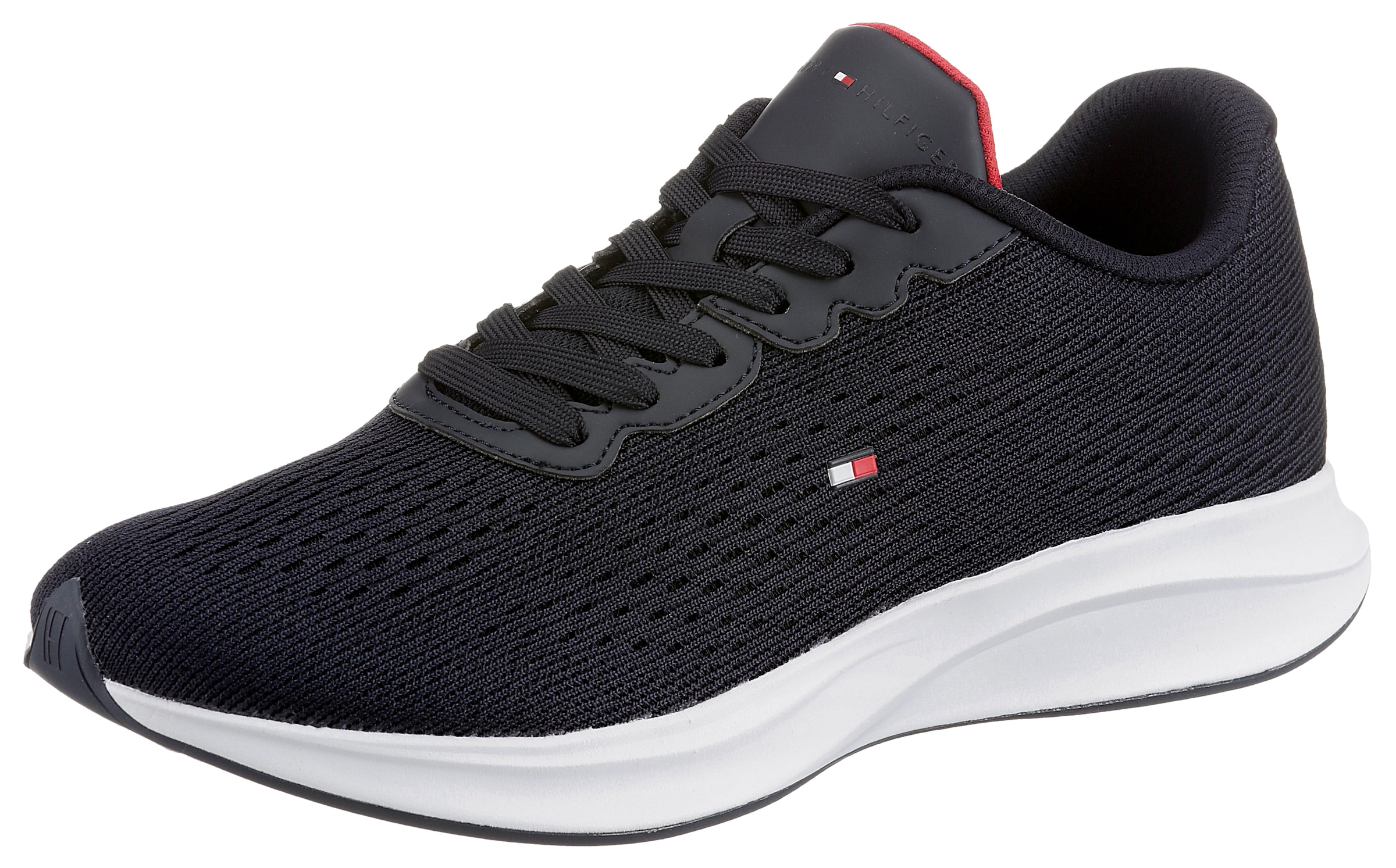Tommy Hilfiger Sneaker »LIGHTWEIGHT RUNNER KNIT FLAG«, mit seitlicher Logostickerei kaufen