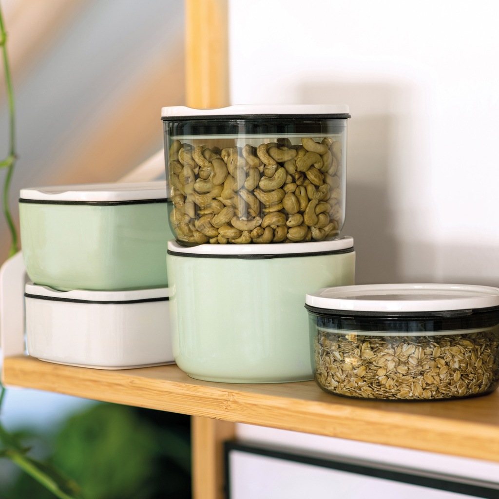 like. by Villeroy & Boch Lunchbox »Glas-Lunchbox To Go & To Stay 13 x 6 cm grau«, (1 tlg.)