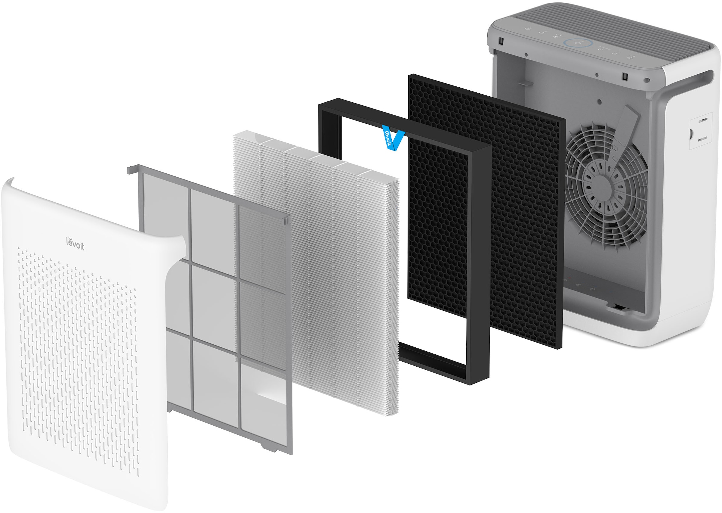 Levoit HEPA-Filter »Vital 200« abwaschbarer Vorfilter, für Allergiker und Raucher