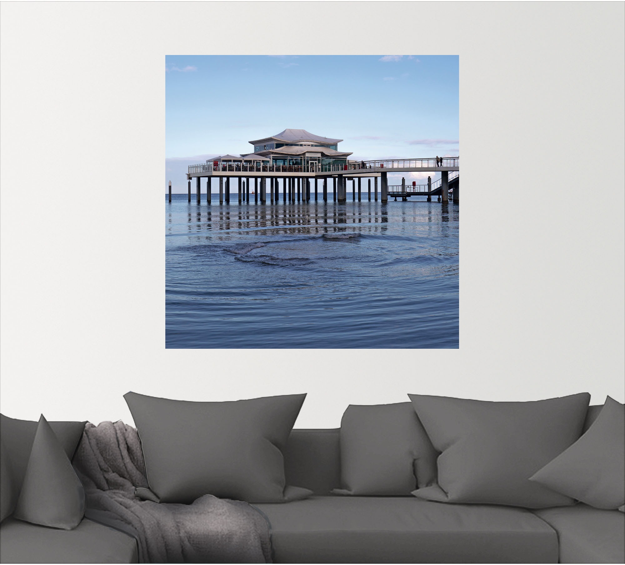 Artland Wandbild »Teehaus in Timmendorf«, Strandbilder, (1 St.), als Alubild, Leinwandbild, Wandaufkleber oder Poster in versch. Größen