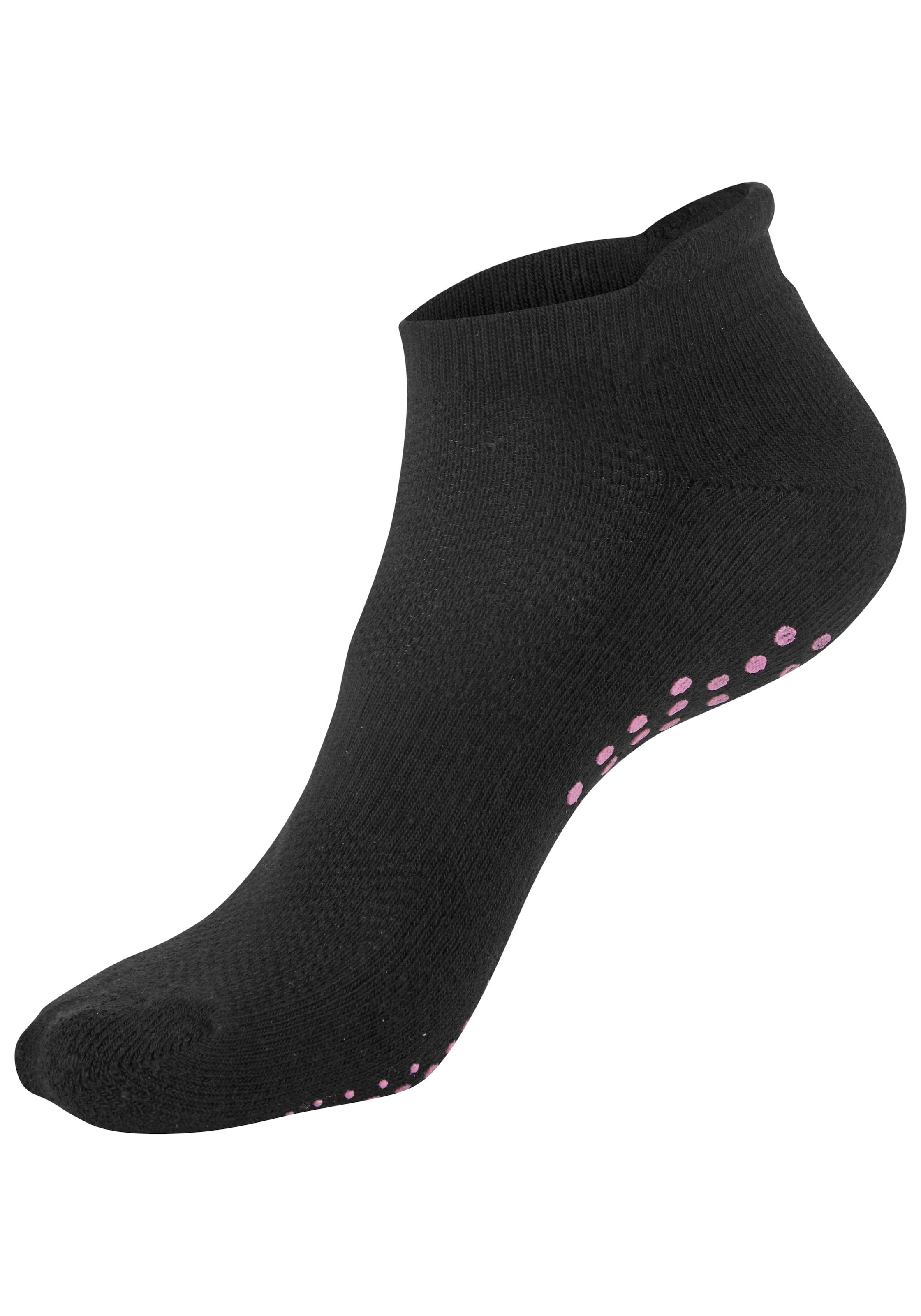 Lavana ABS-Socken, (Packung, 3 Paar), mit farbigen Noppen