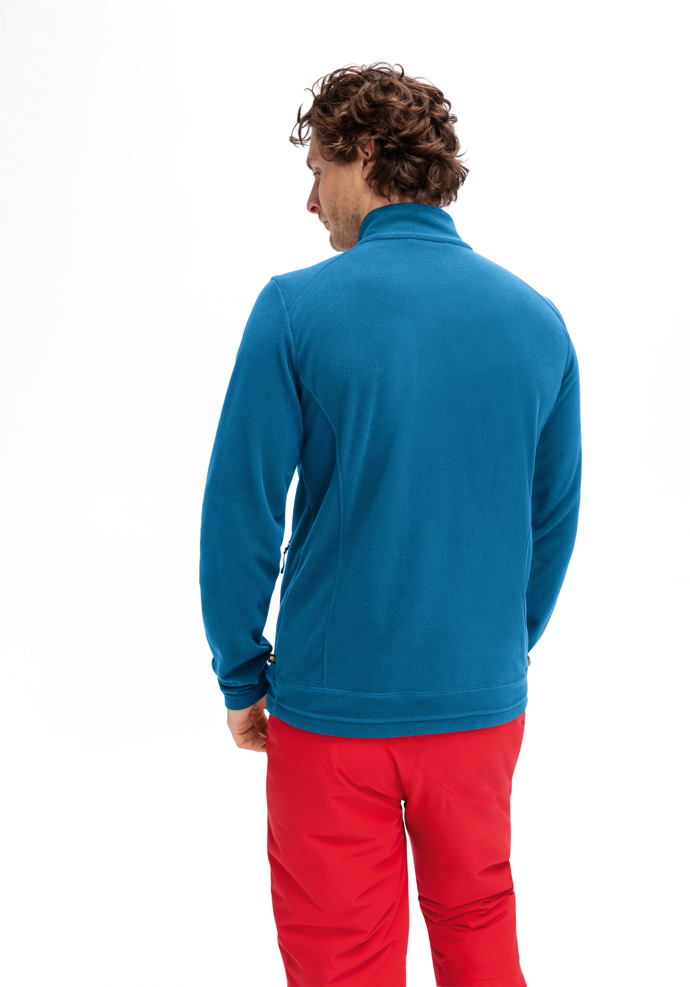 Maier Sports Fleecejacke »Dennis Jacket M« Herren Midlayer, pflegeleichtes Fleece mit 2 RV-Taschen