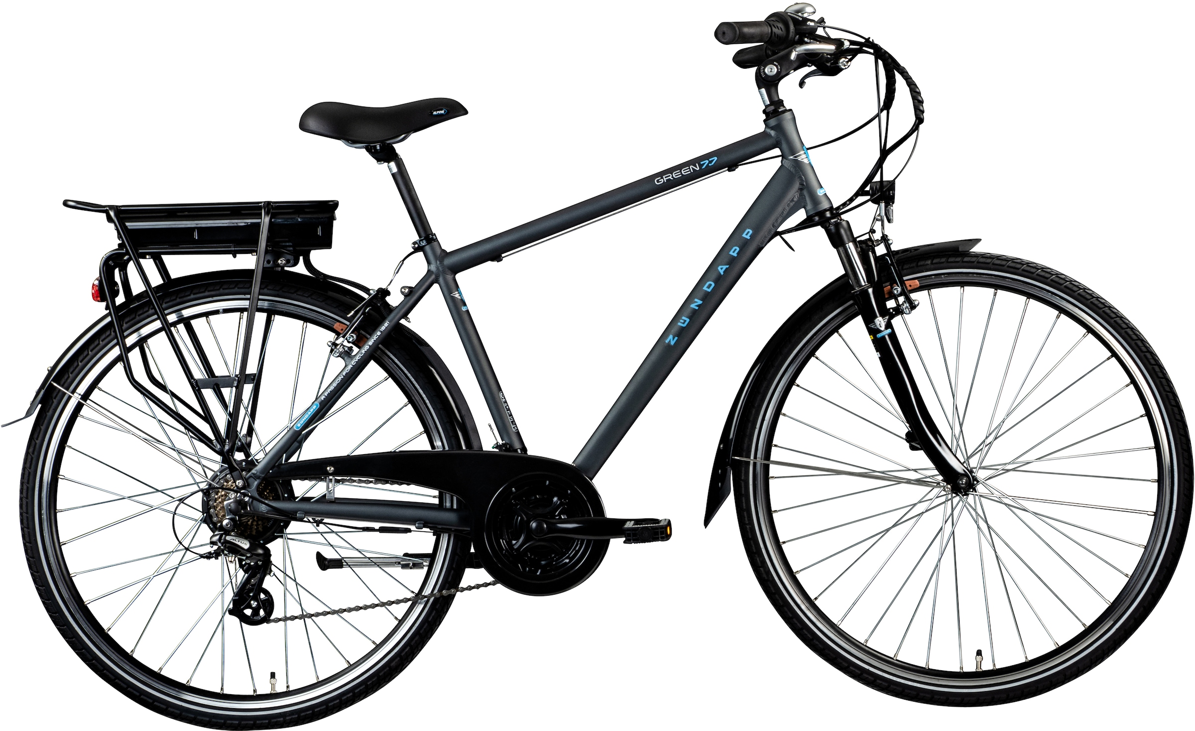 E-Bike »Green 7.7 Herren«, 21 Gang, Shimano, Altus, Heckmotor 250 W, Pedelec,...