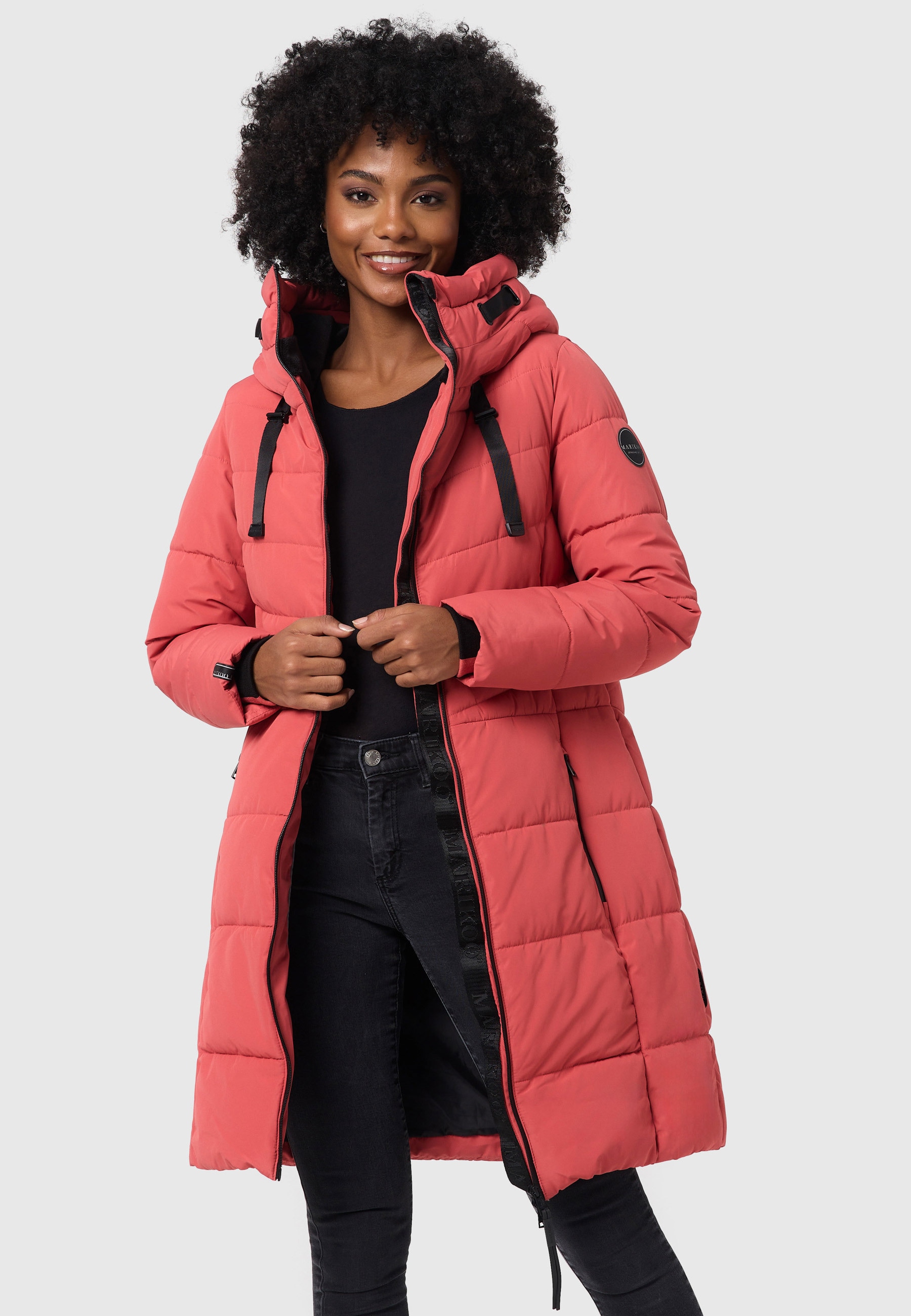 Marikoo Winterjacke »Marikoo Natsukoo Damen Winter Steppjacke lang B978«