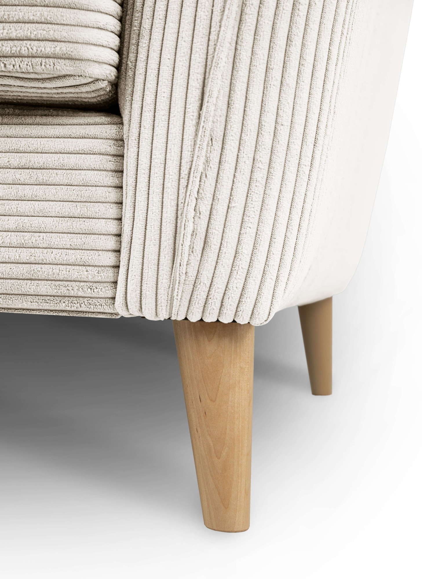 Home affaire Ecksofa »MARSEILLE (242/152cm),L-Form, Rec. rechts/links«, Massivholzbeine aus Eiche, in verschieden Bezügen und Farbvarianten