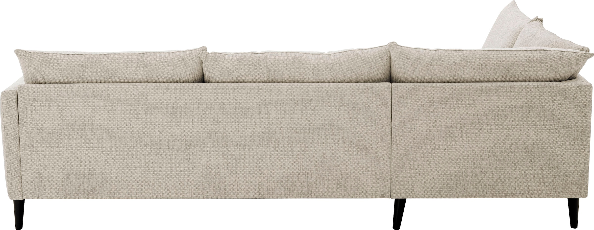 ATLANTIC home collection Ecksofa »Rekvik L-Form«, mit Wellenunterfederung, mit Massivholzfüßen