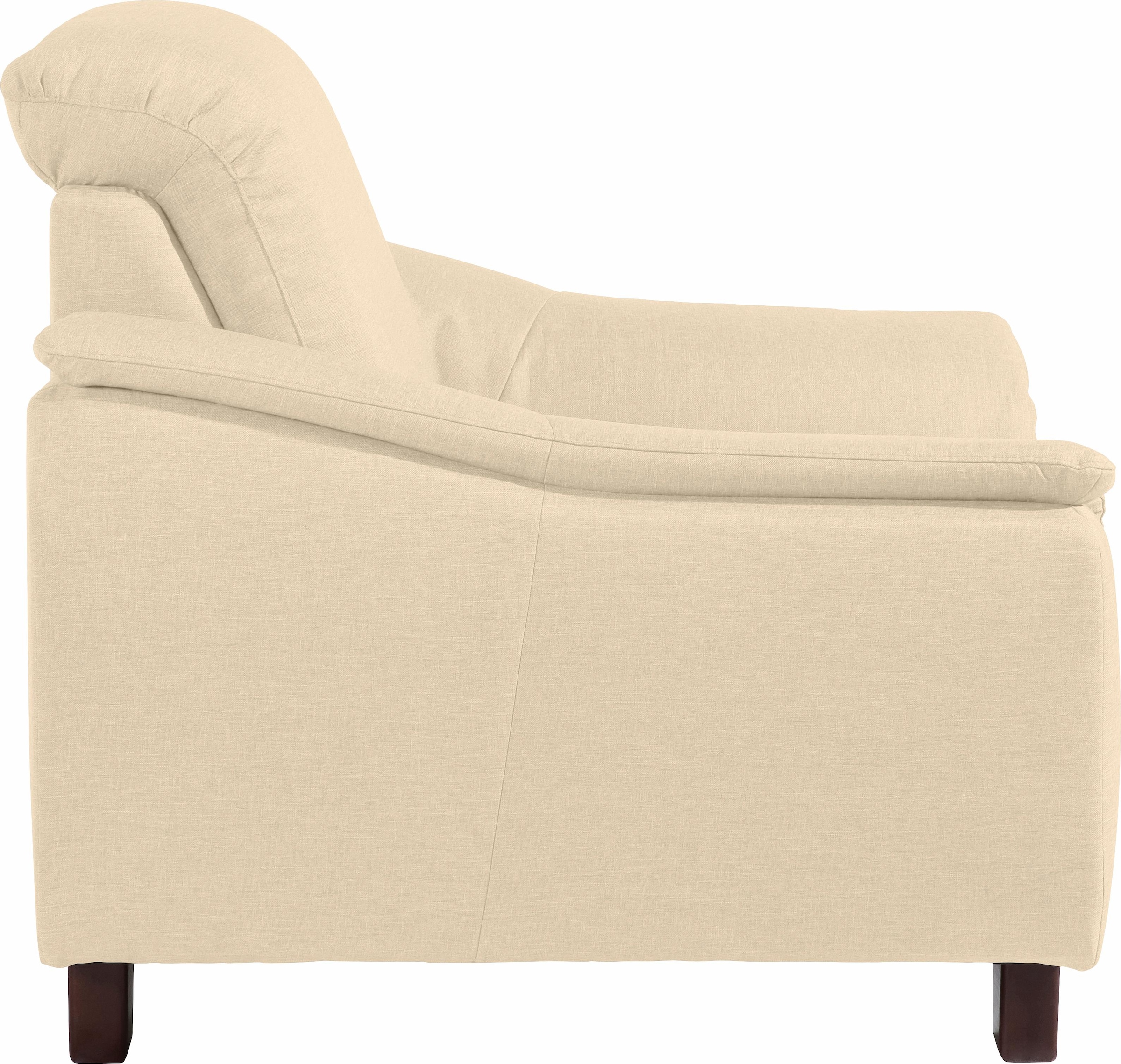 Max Winzer® Sessel »Alessio, Loungesessel, geschwungene Formensprache, hoher Sitzkomfort«, bequem mit abgerundeter Rückenlehne, aktuelle Mattenoptik