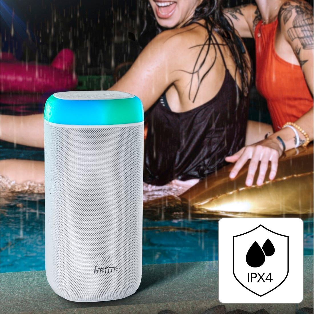 Hama Bluetooth-Lautsprecher »Bluetooth Box Shine 2.0 LED Xtra Bass 360ᵒ  Sound spritzwassergeschützt«, Freisprechanlage-Xtra Bass-360ᵒ Sound jetzt  kaufen bei OTTO | Lautsprecher
