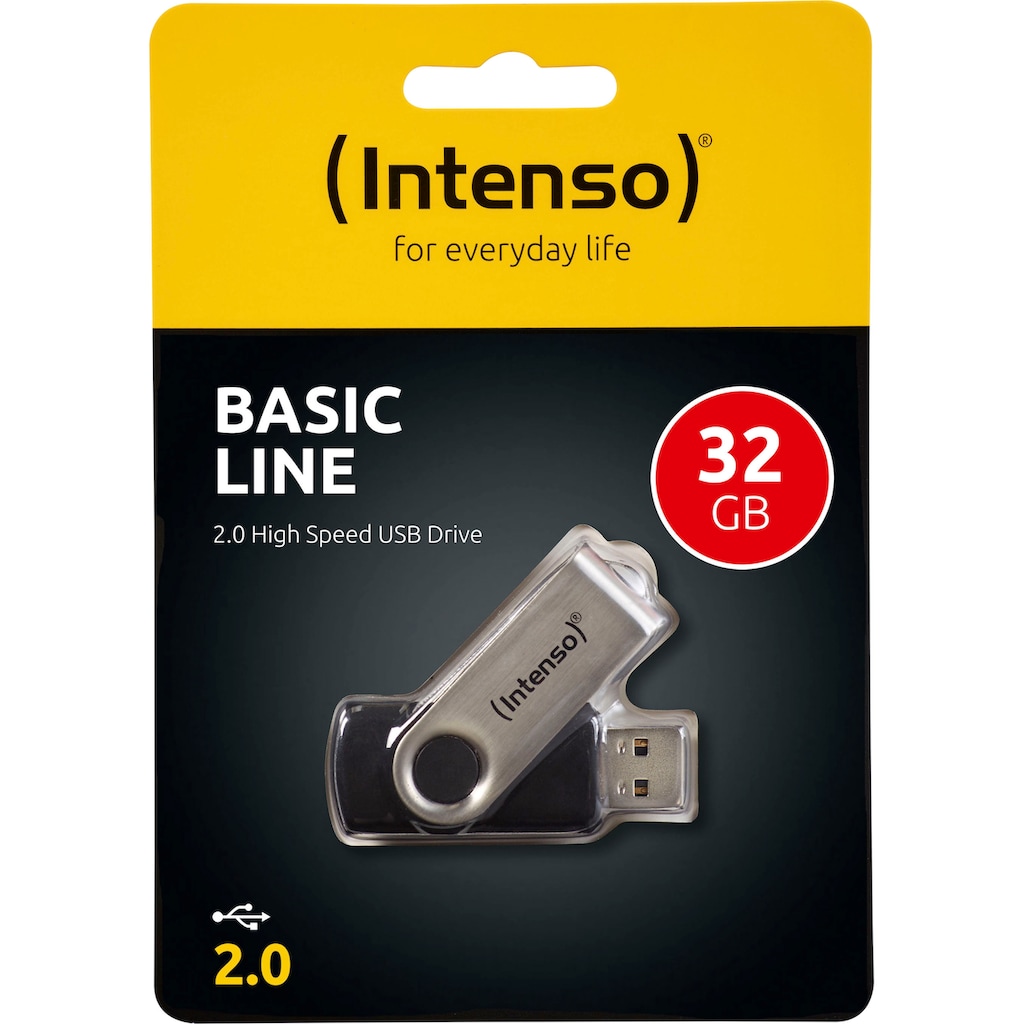 Intenso USB-Stick »Basic Line«, (Lesegeschwindigkeit 28 MB/s)