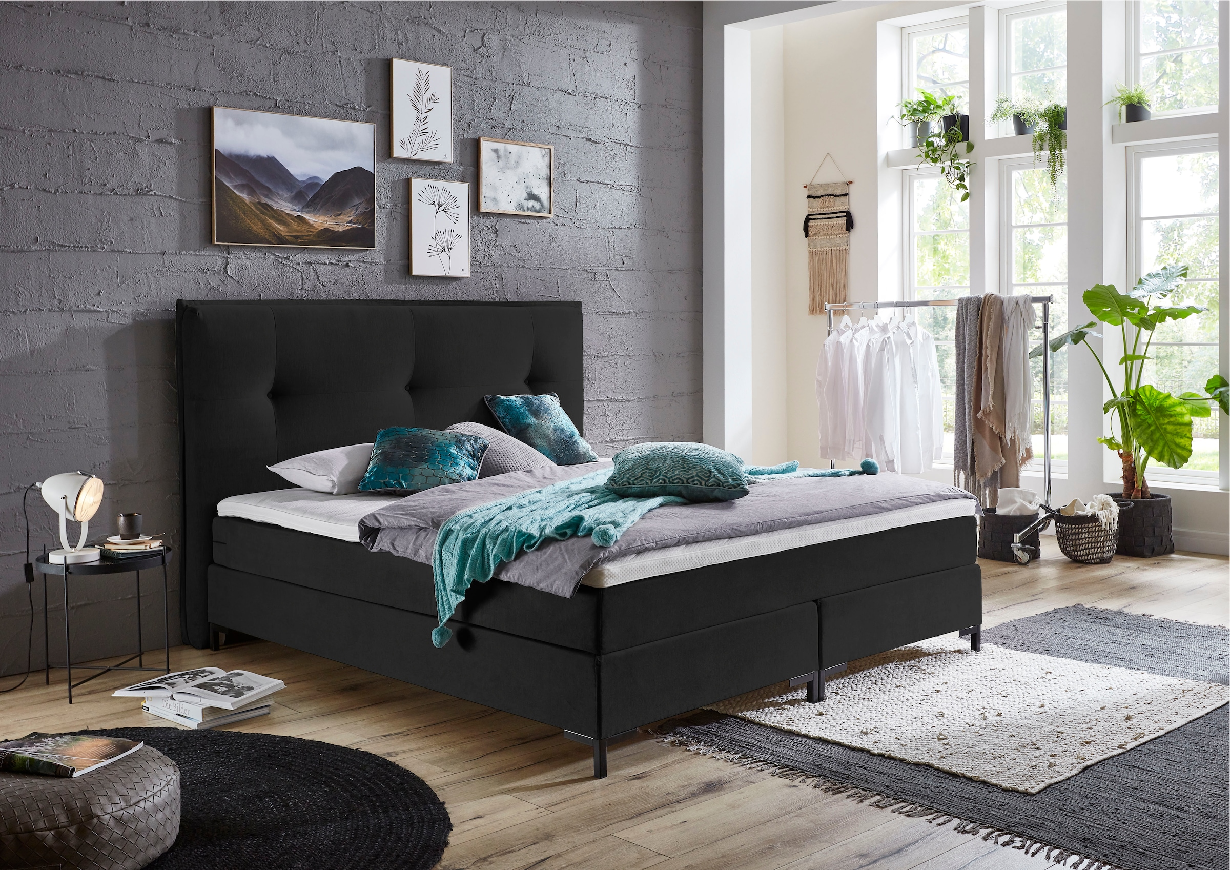 ATLANTIC home collection Boxspringbett »Romy«