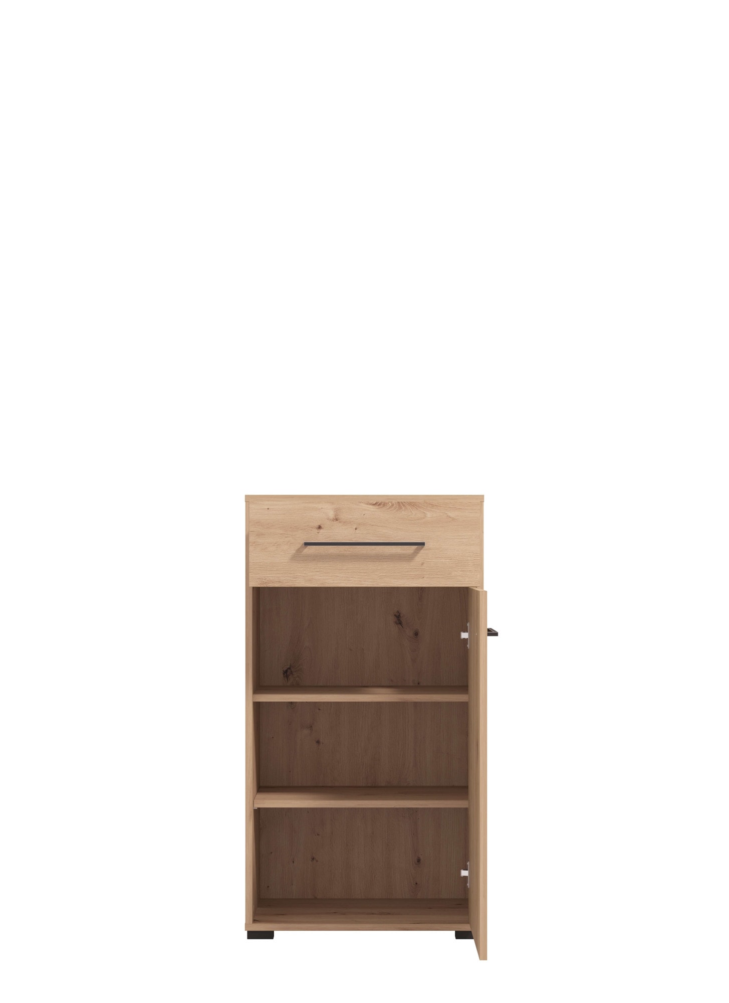 INOSIGN Garderoben-Set »Landes, Flurmöbel, Breite 189 cm, in Artisan Eiche mit Streifen«, (Komplett-Set, 5 St.), (Set, 5-St) inkl. 2 Schränke, Sitzbank, Garderobenpaneel und Spiegel